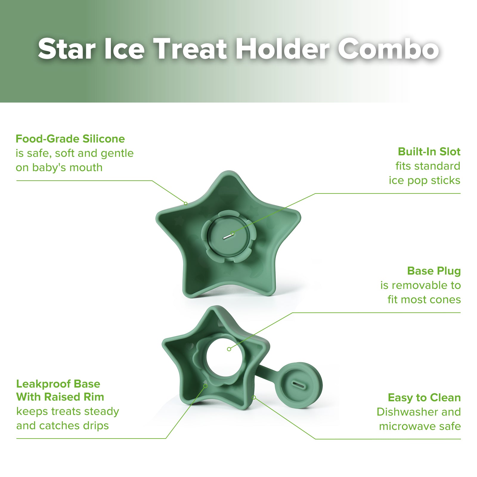 support-toile-pour-glaces-en-silicone-haakaa-combo-2-tailles image 3