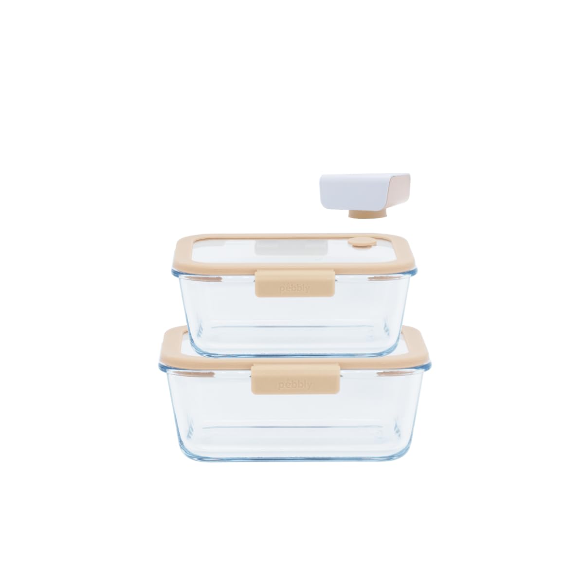 pebbly-coffret-de-conservation-sous-vide-2-bo-tes-en-verre-et-pompe-usb-c image 1