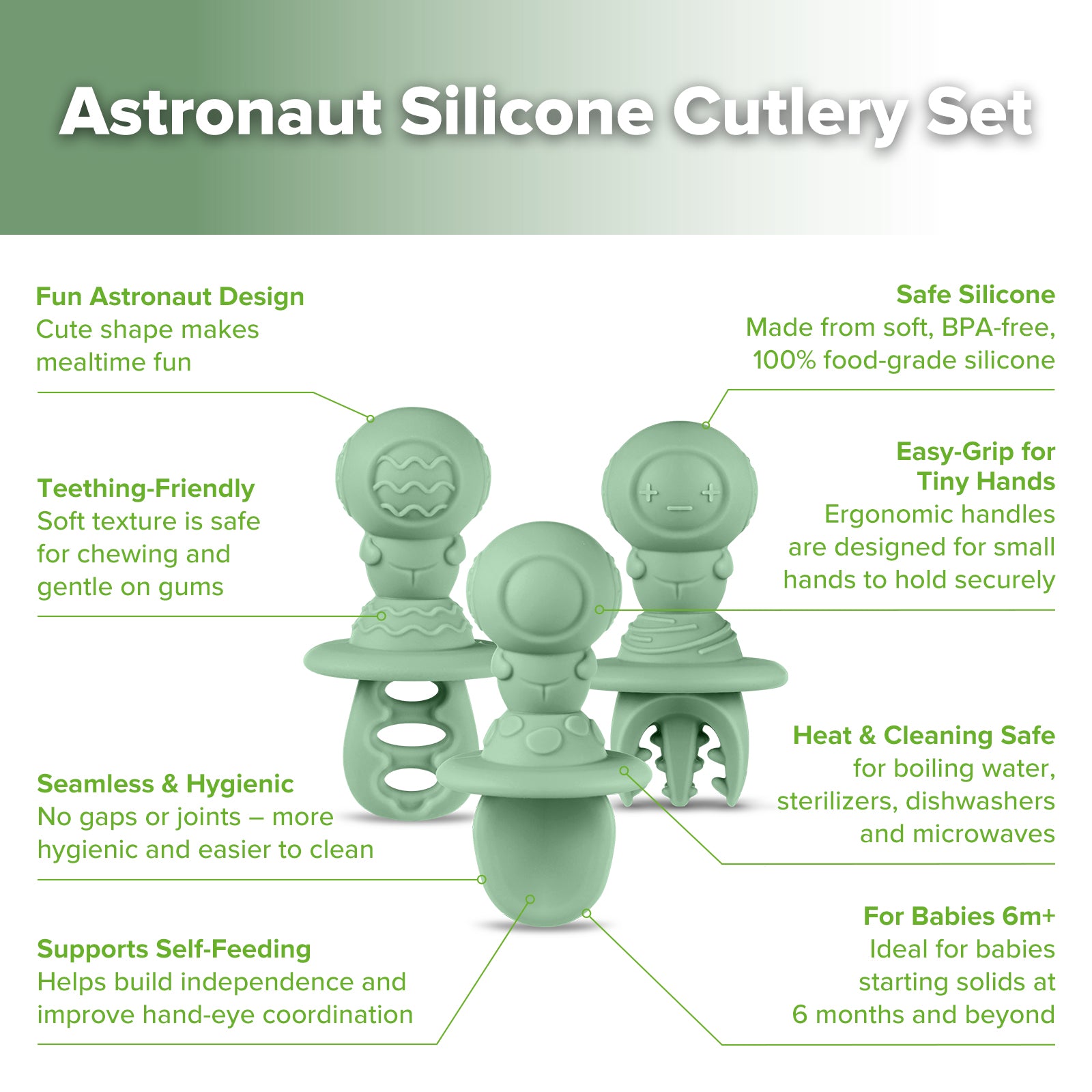 set-de-couverts-en-silicone-astro-haakaa-b-b-cuill-res-et-fourchette-prix-malin image 4