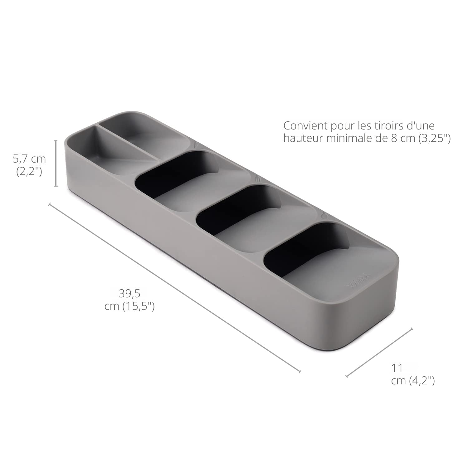 joseph-joseph-drawerstore-organisateur-de-tiroir-couverts-compact-5-compartiment image 6