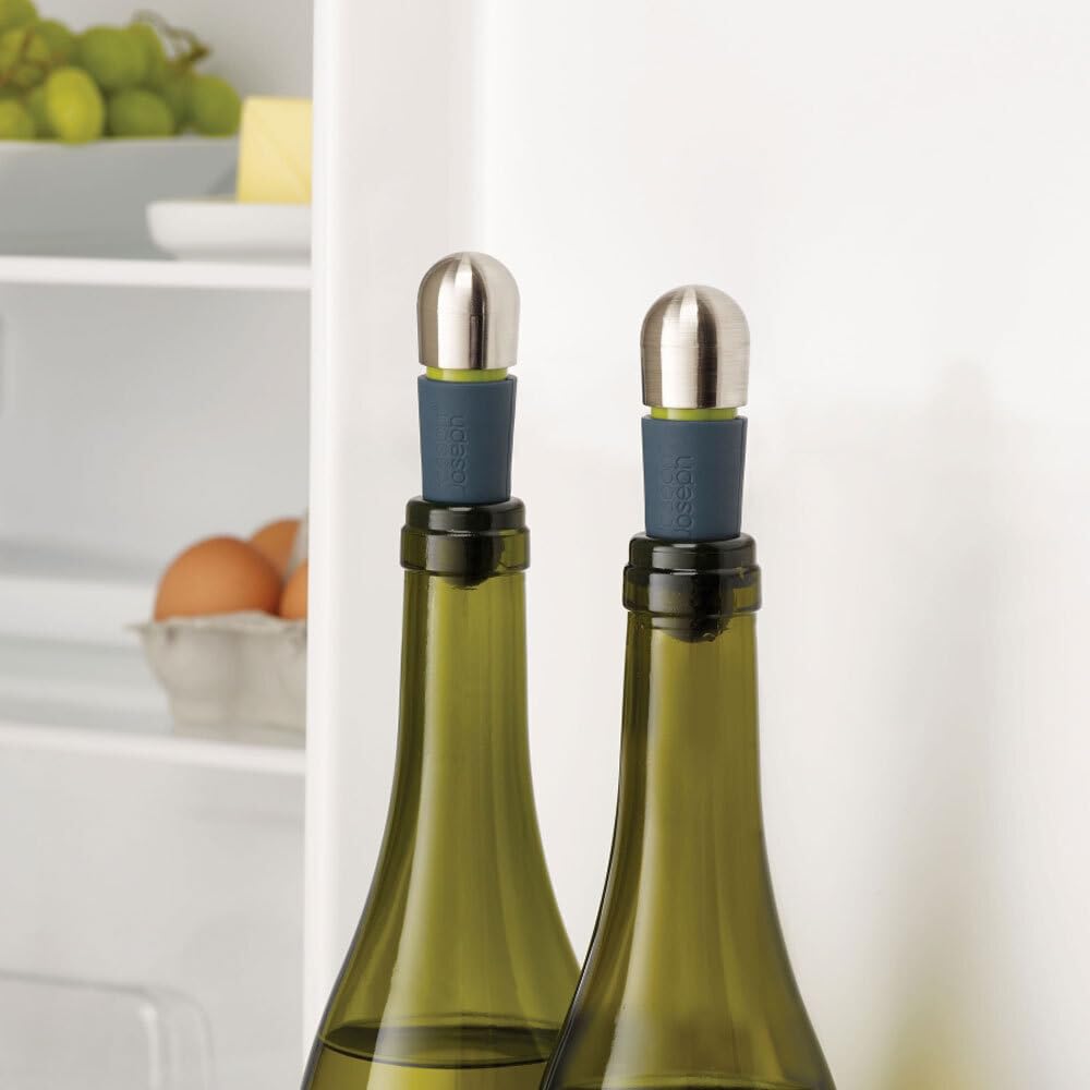 joseph-joseph-barwise-lot-de-2-bouchons-de-vin-herm-tiques-avec-indicateur-de-fe image 3