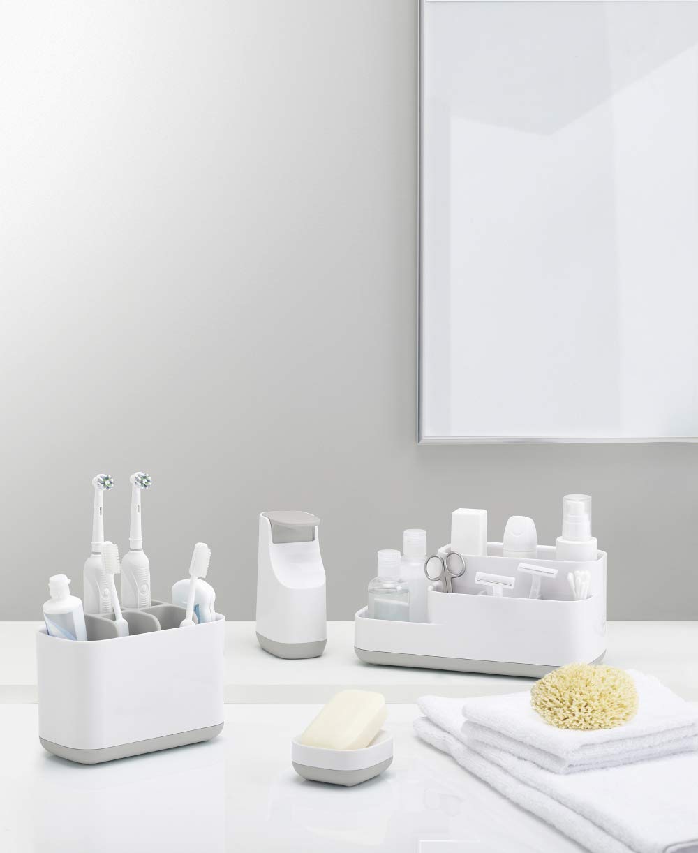 joseph-joseph-porte-savon-compact-inclin-avec-gouttoir-base-antid-rapante-blanc- image 2
