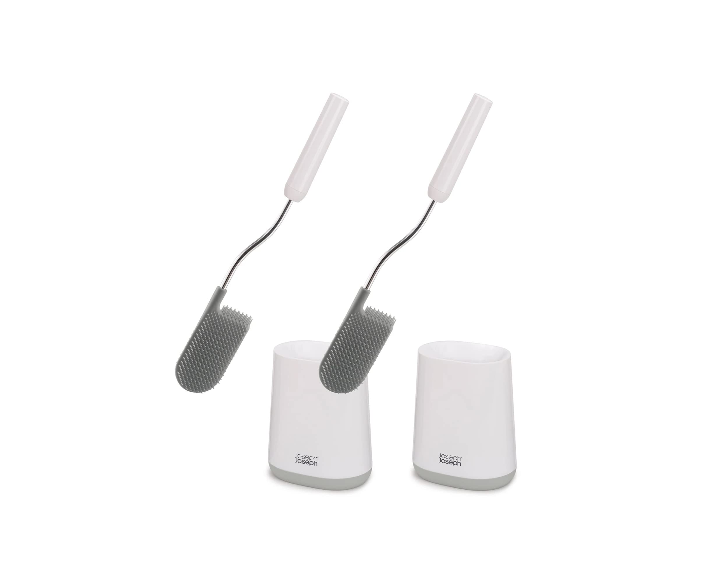 joseph-joseph-flex-brosse-wc-flexible-avec-support-de-rangement-blanc-gris image 8