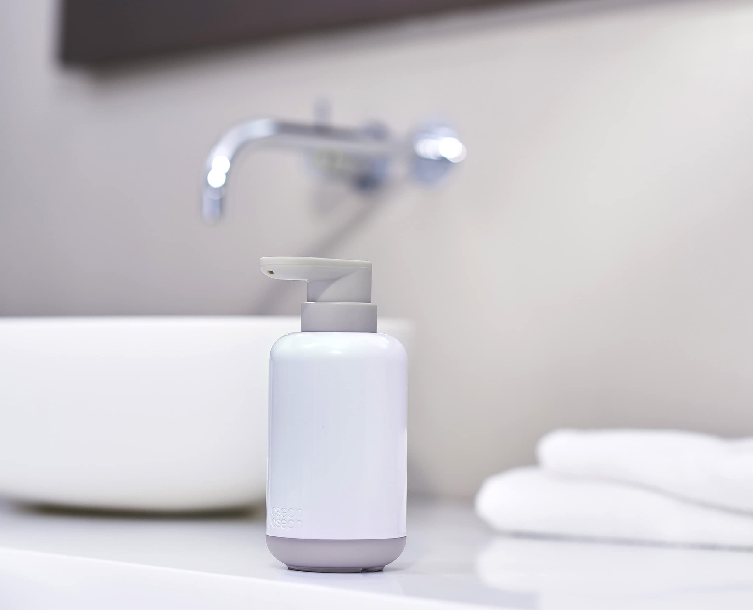 distributeur-de-savon-joseph-joseph-duo-300ml-rechargeable-blanc image 2
