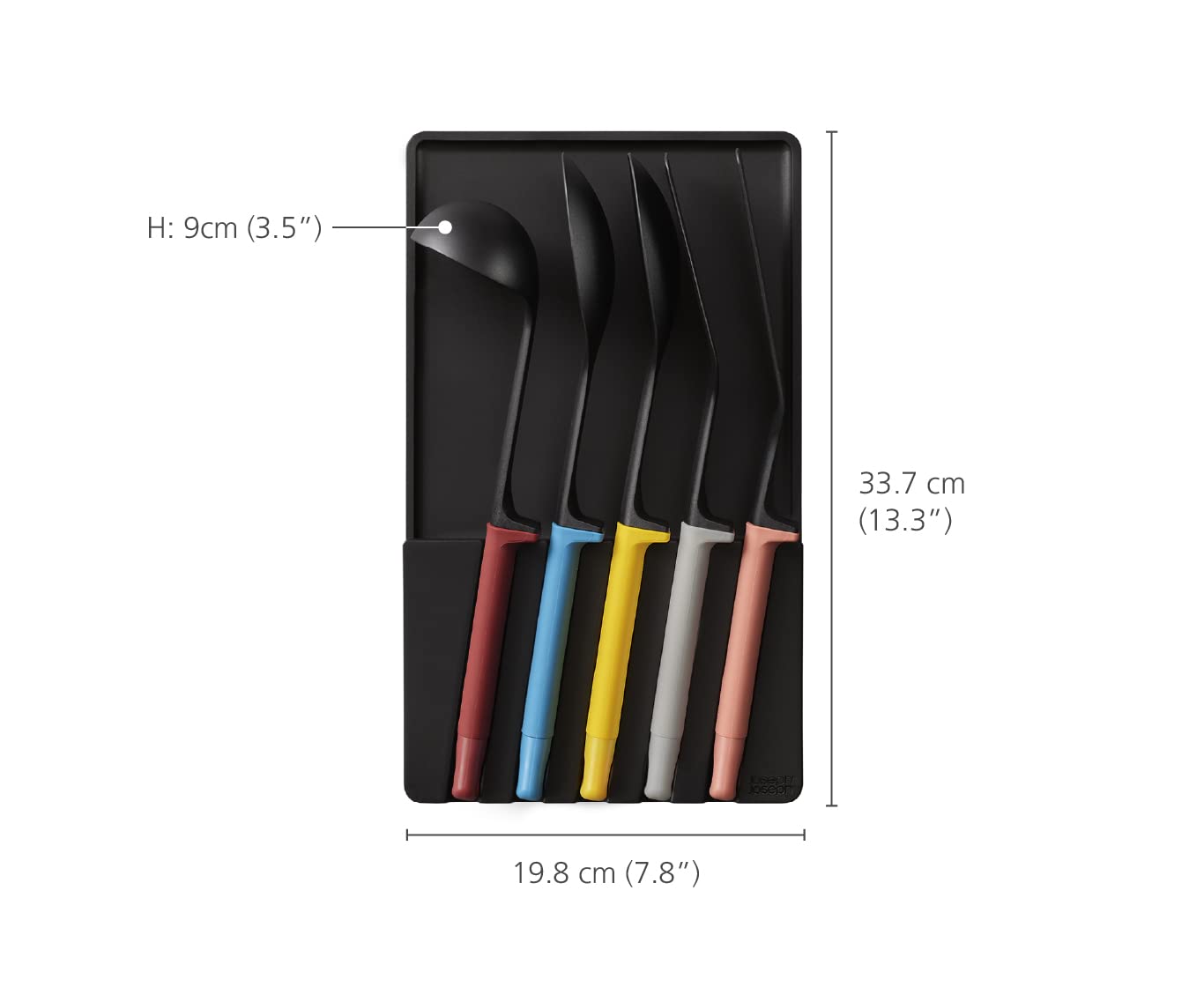joseph-joseph-elevate-utensils-store-ensemble-de-5-ustensiles-avec-bac-de-rangem image 3