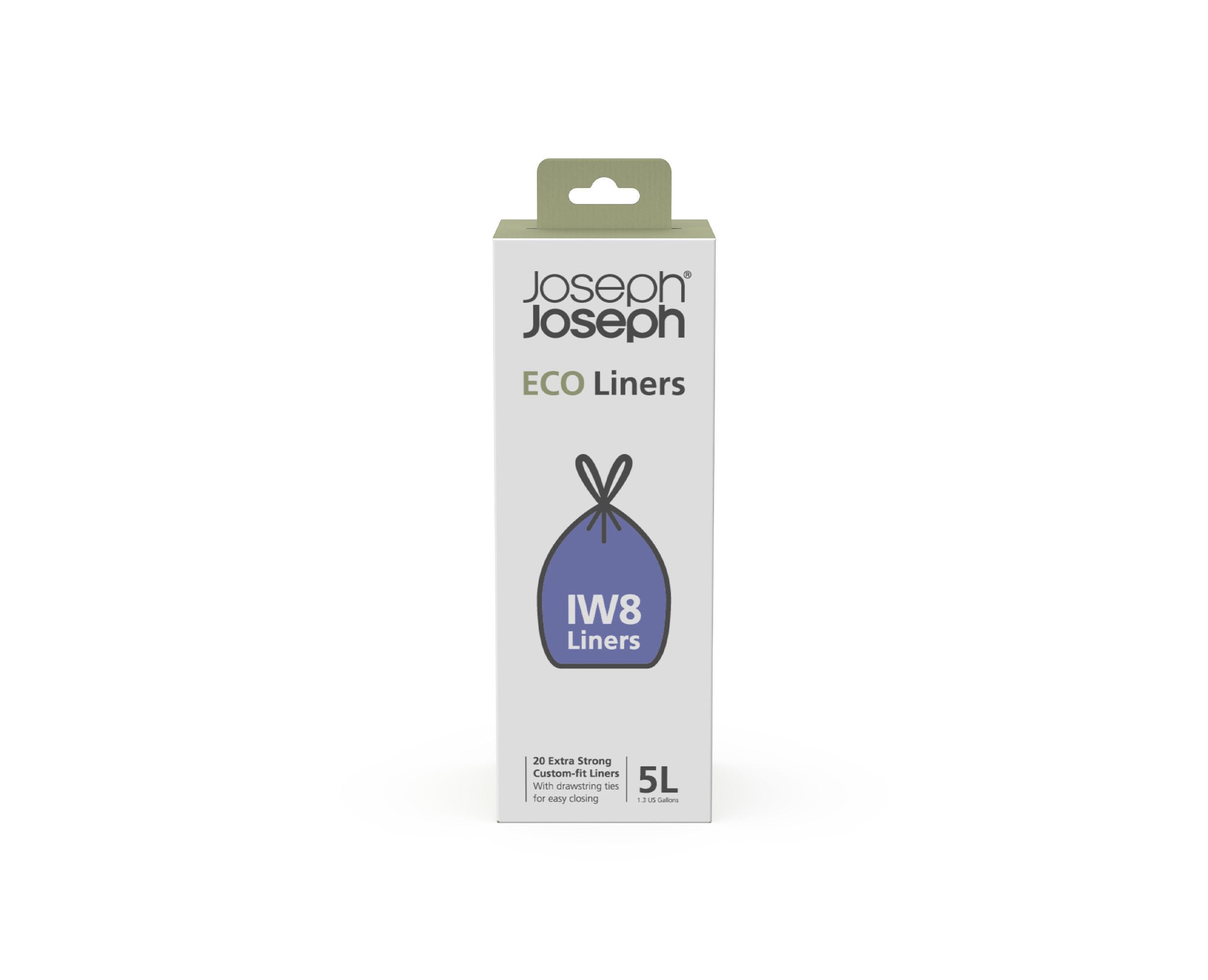 joseph-joseph-iw8-eco-sacs-poubelle-cologiques-en-plastique-recycl-5-litres-lot- image 1