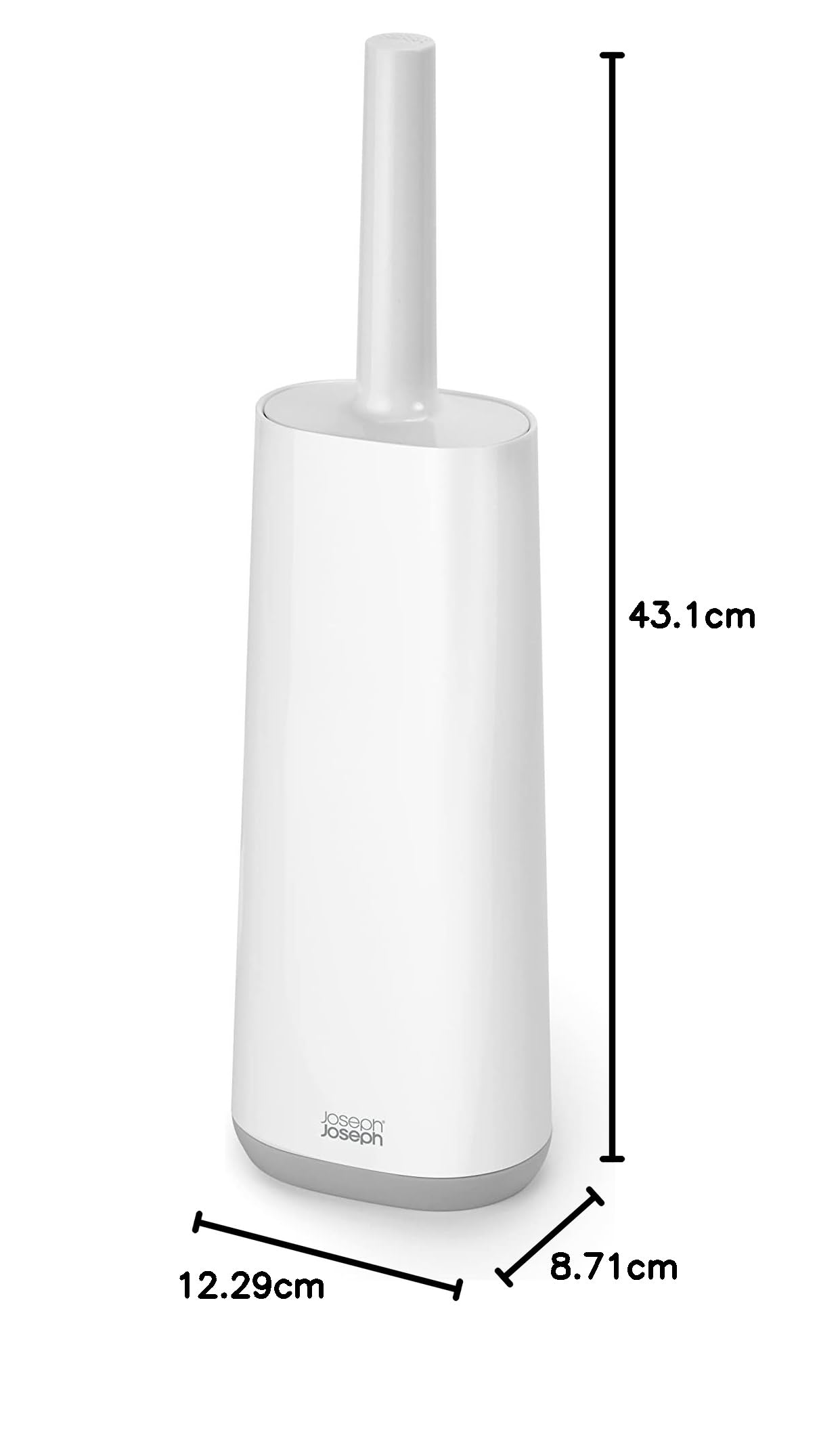 joseph-joseph-flex-balayette-wc-avec-t-te-flexible-et-support-blanc-gris image 7