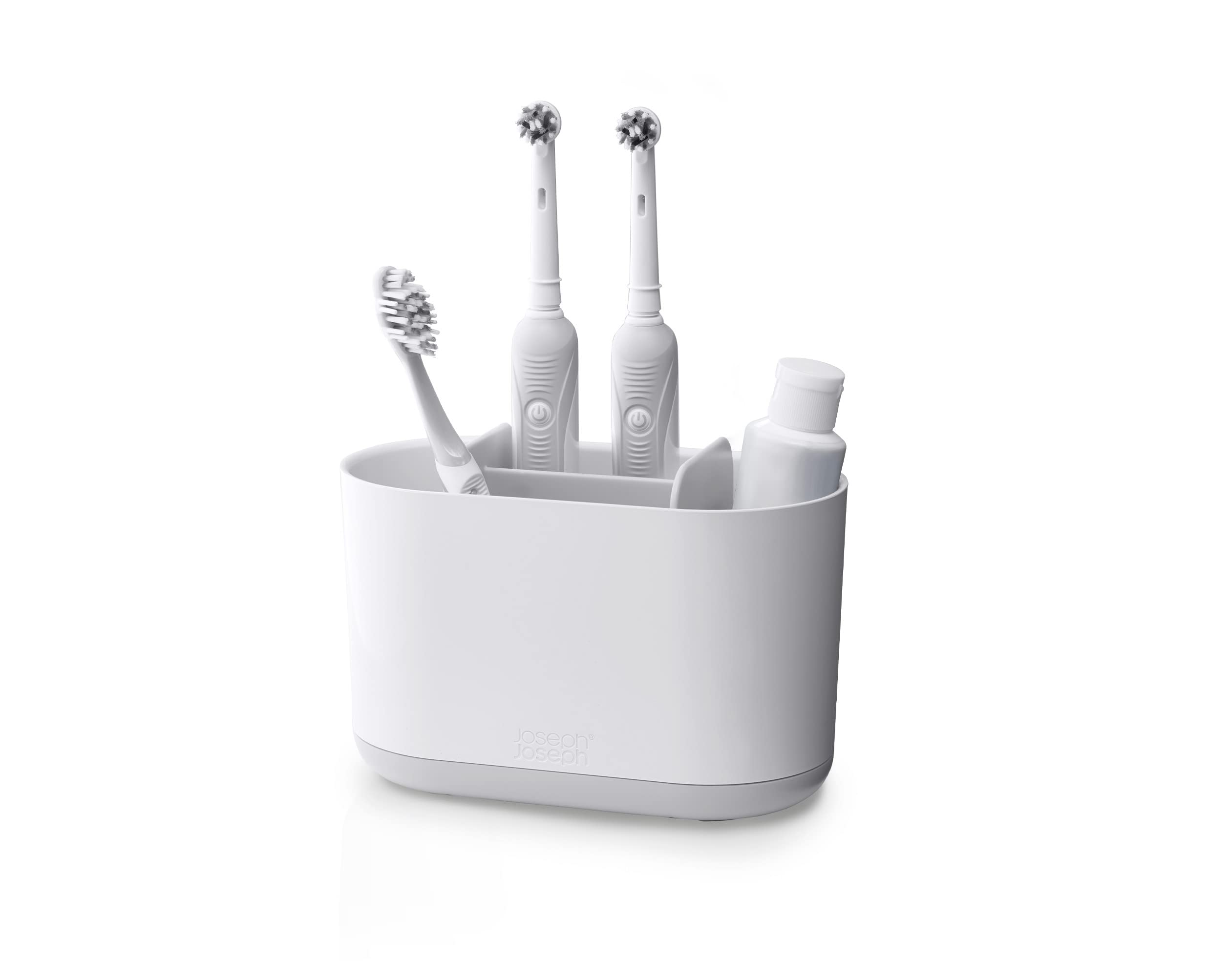 porte-brosse-dents-joseph-joseph-duo-amovible-grand-blanc image 1
