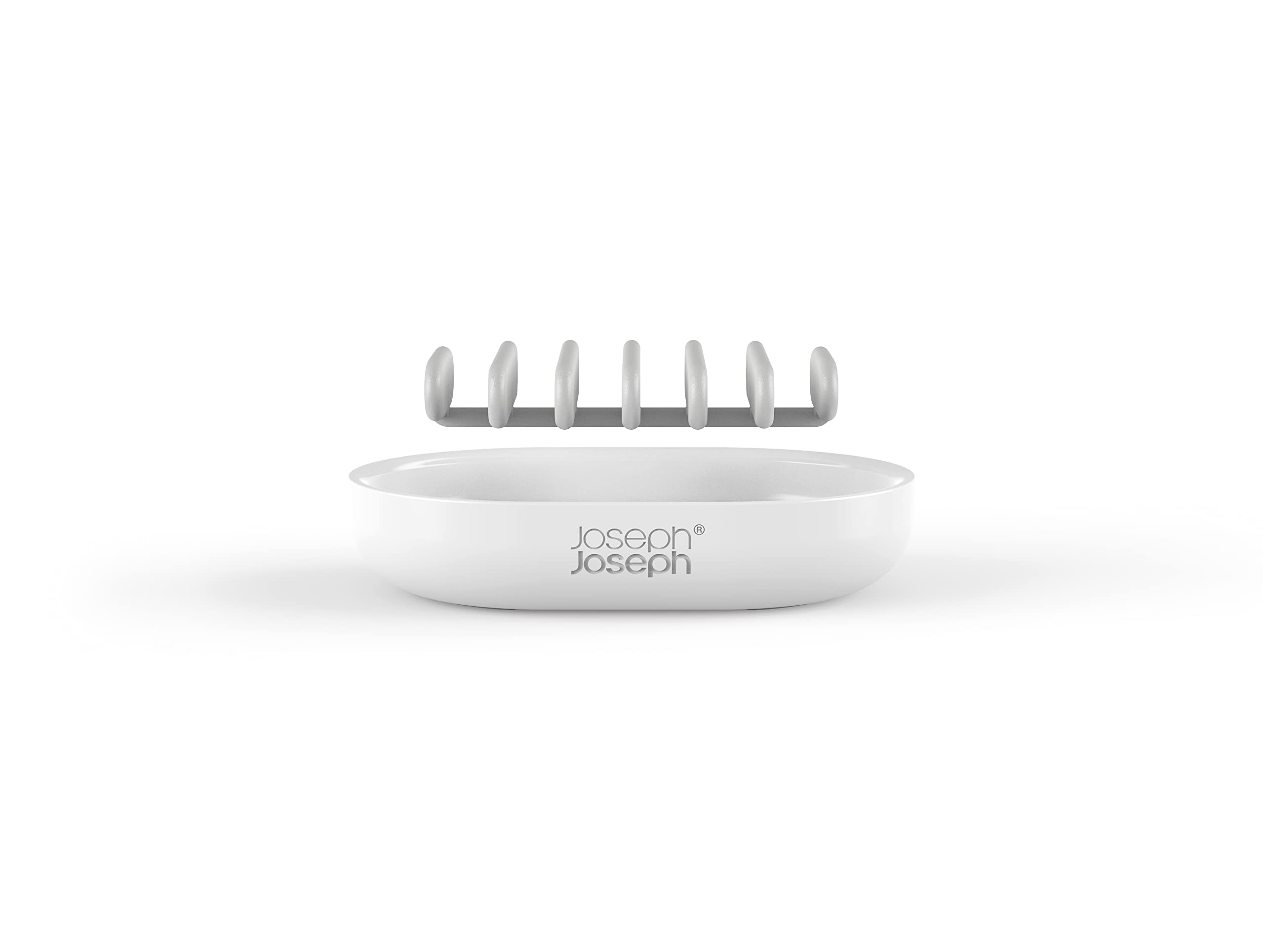 joseph-joseph-duo-porte-savon-gouttage-rapide-avec-support-amovible-blanc image 2