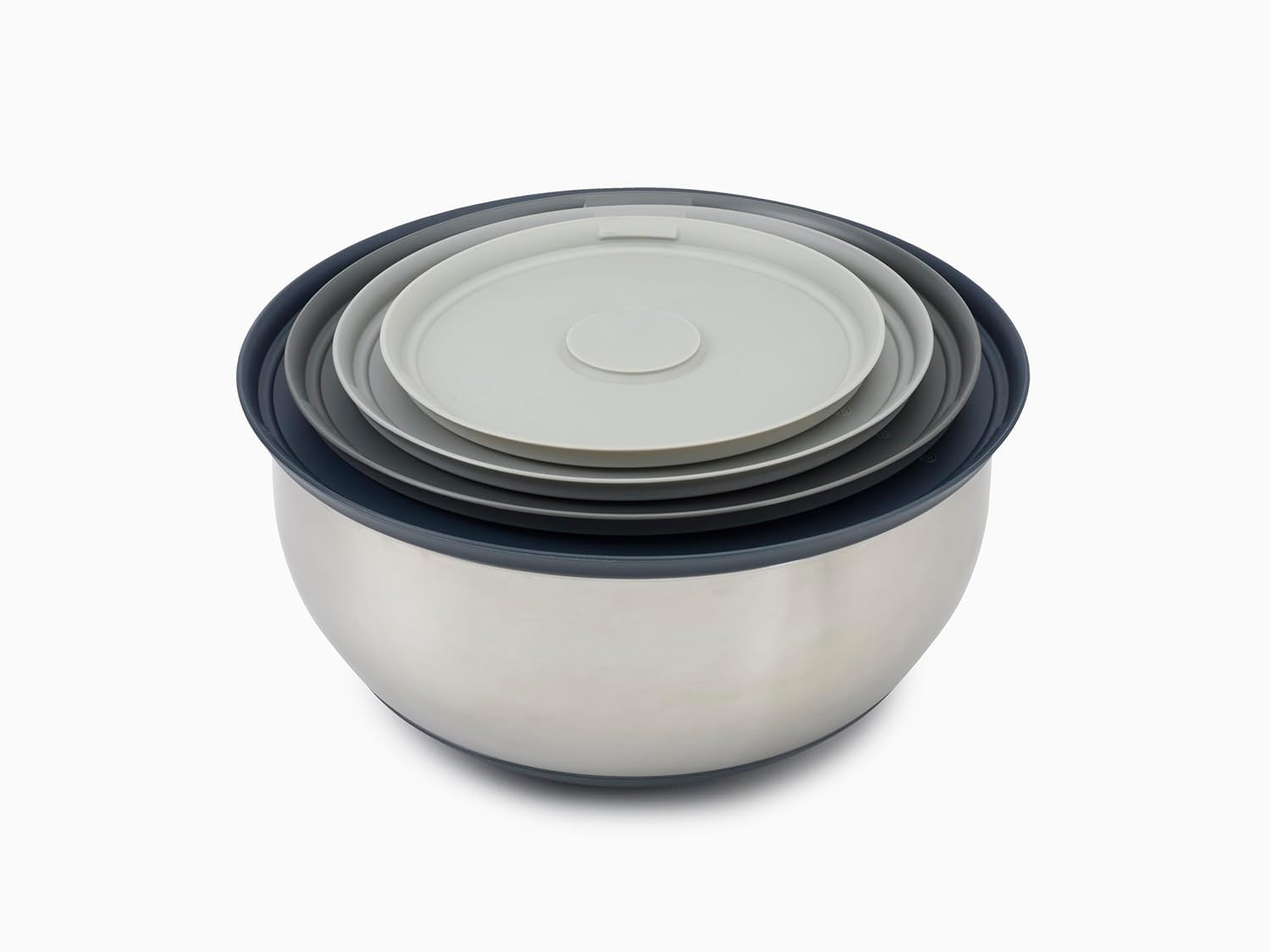 joseph-joseph-prep-store-ensemble-de-4-bols-en-acier-inoxydable-avec-couvercles image 1