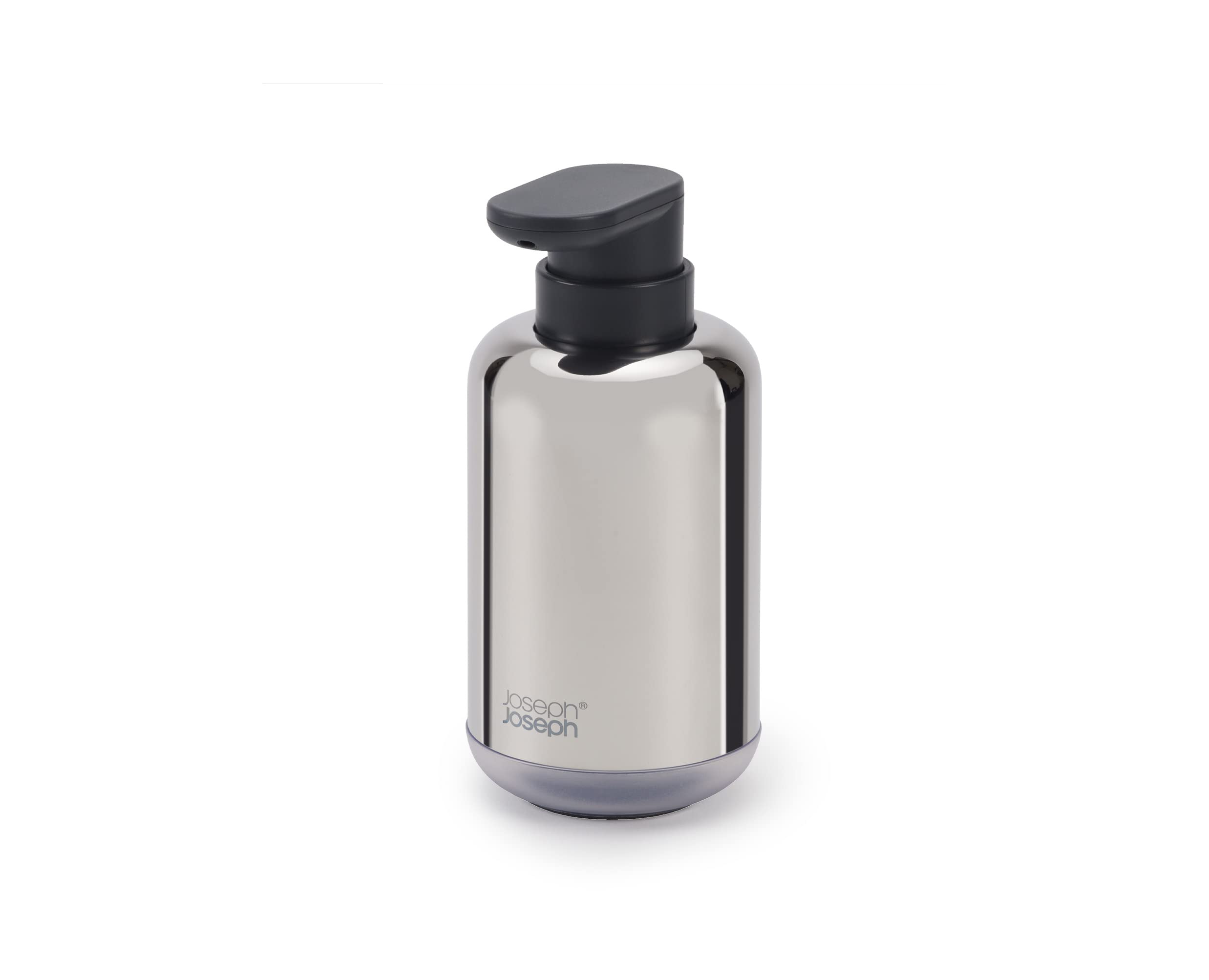 joseph-joseph-easystore-pompe-savon-luxe-en-acier-inoxydable-300-ml-base-antid-r image 1