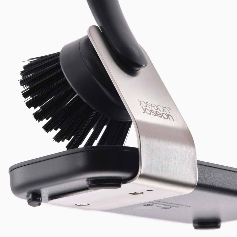 joseph-joseph-sinktech-set-brosse-vaisselle-et-ponge-avec-support-en-acier-inoxy image 2