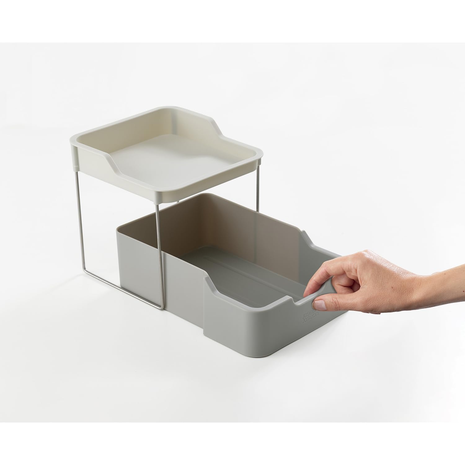 joseph-joseph-duo-organisateur-d-armoire-2-niveaux-avec-tiroir-pour-pices-et-pet image 3