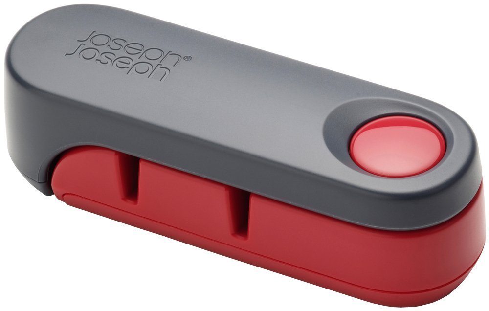 joseph-joseph-rota-aiguiseur-couteaux-pliable-compact-gris-et-rouge image 1