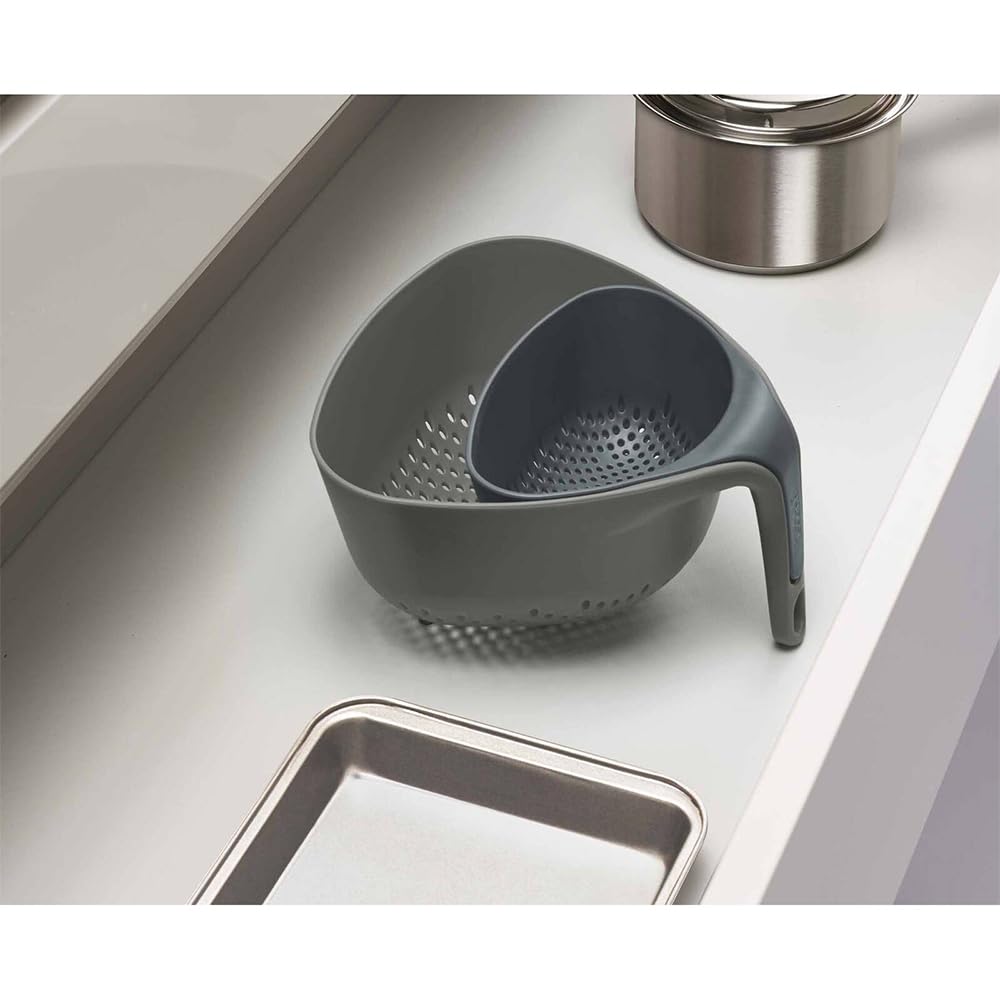 joseph-joseph-nest-lot-de-2-passoires-empilables-gris image 4