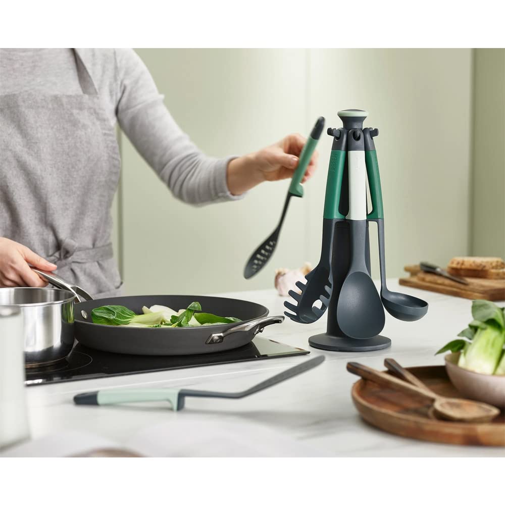joseph-joseph-elevate-lot-de-6-ustensiles-de-cuisine-en-nylon-avec-porte-ustensi-2 image 2
