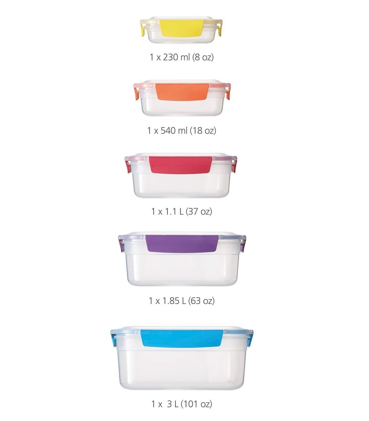 joseph-joseph-nest-lock-ensemble-de-5-bo-tes-alimentaires-empilables-avec-couver image 6