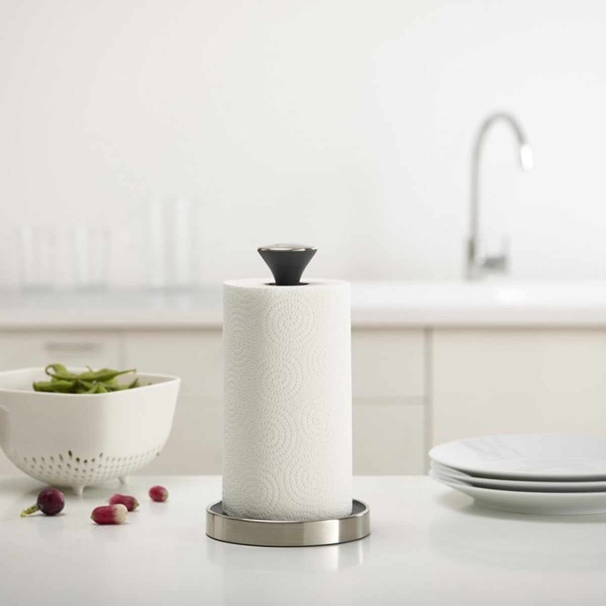 joseph-joseph-push-tear-porte-rouleau-de-cuisine-sur-pied-gris-fonc image 4