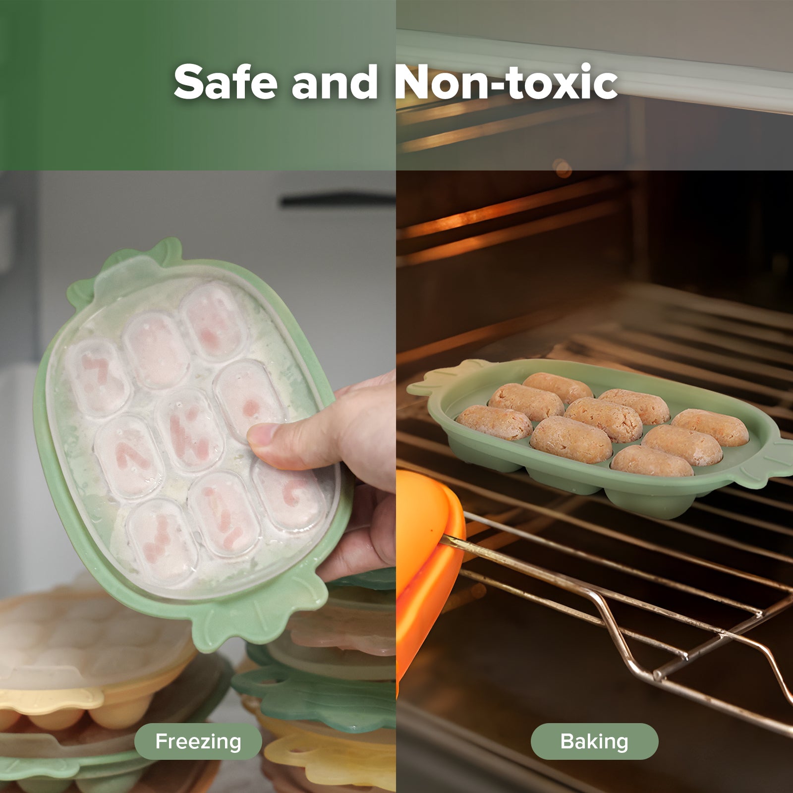 ensemble-t-tine-de-d-gustation-en-silicone-et-plateau-nibble-tray-haakaa image 6