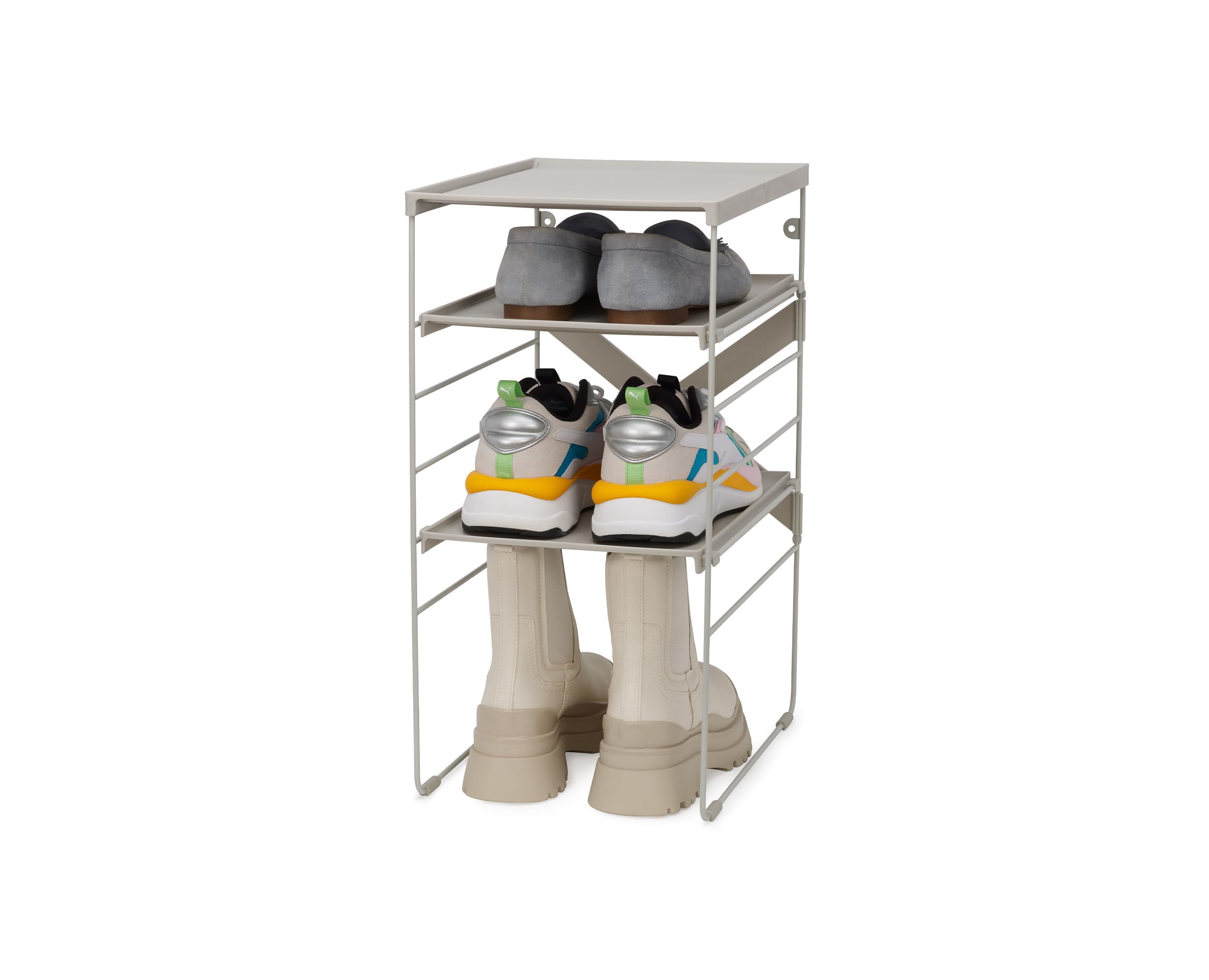 joseph-joseph-level-rangement-chaussures-12-paires-4-niveaux-r-glables-cadre-en- image 8