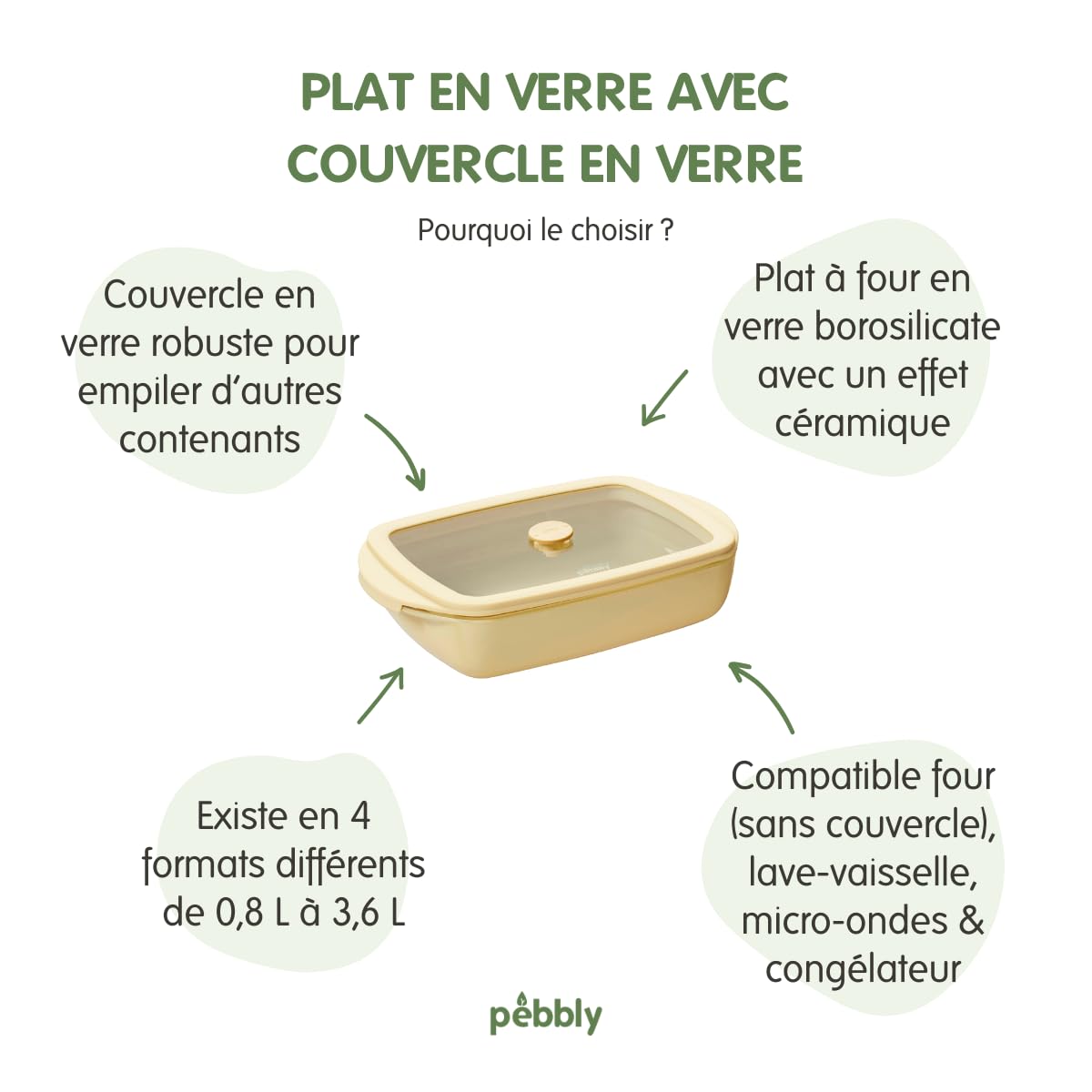 pebbly-plat-four-rectangulaire-en-verre-3-6-l-avec-couvercle-en-verre-rouge-gren image 5