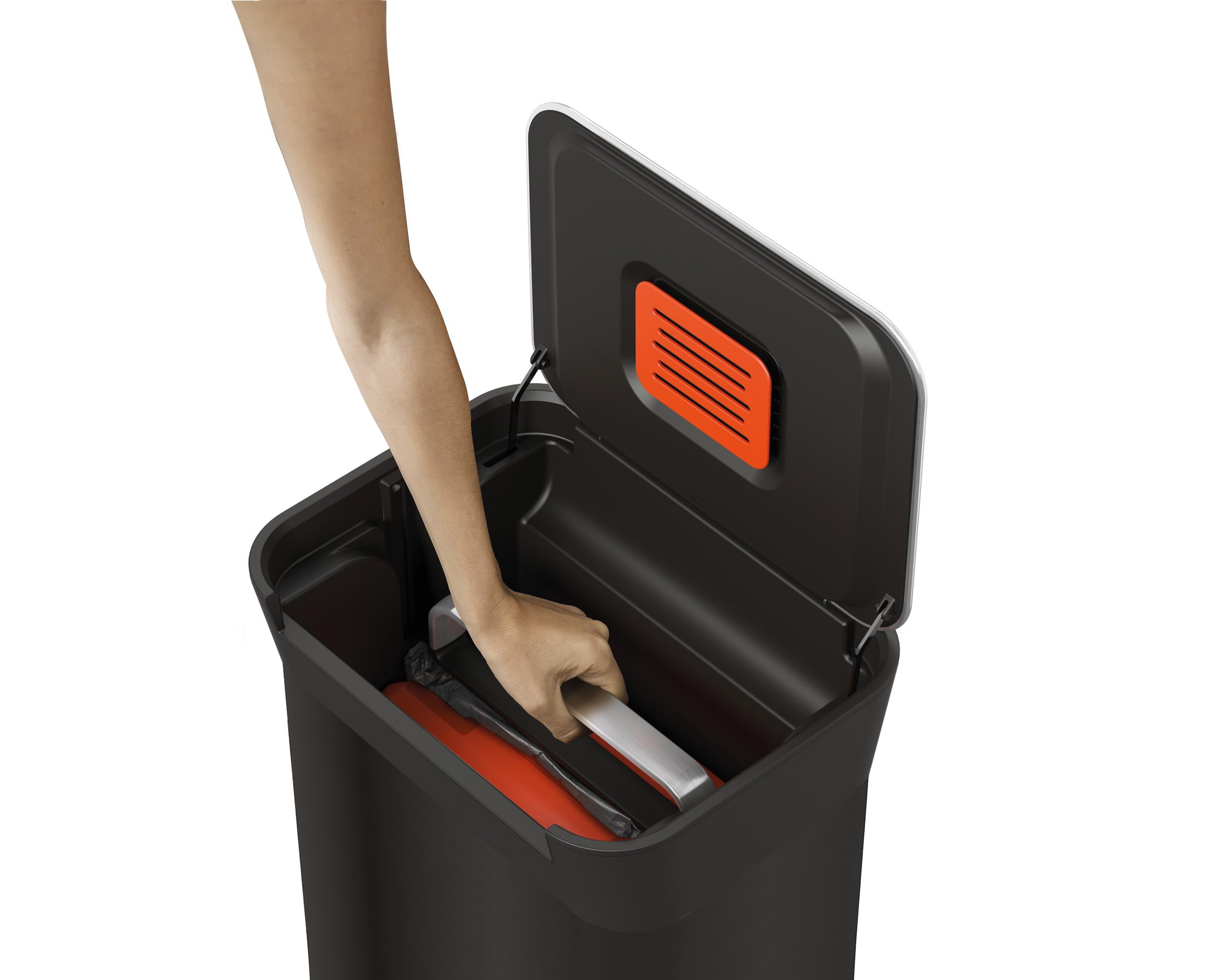 joseph-joseph-titan-compacteur-de-d-chets-30l-noir-avec-filtre-anti-odeurs image 4