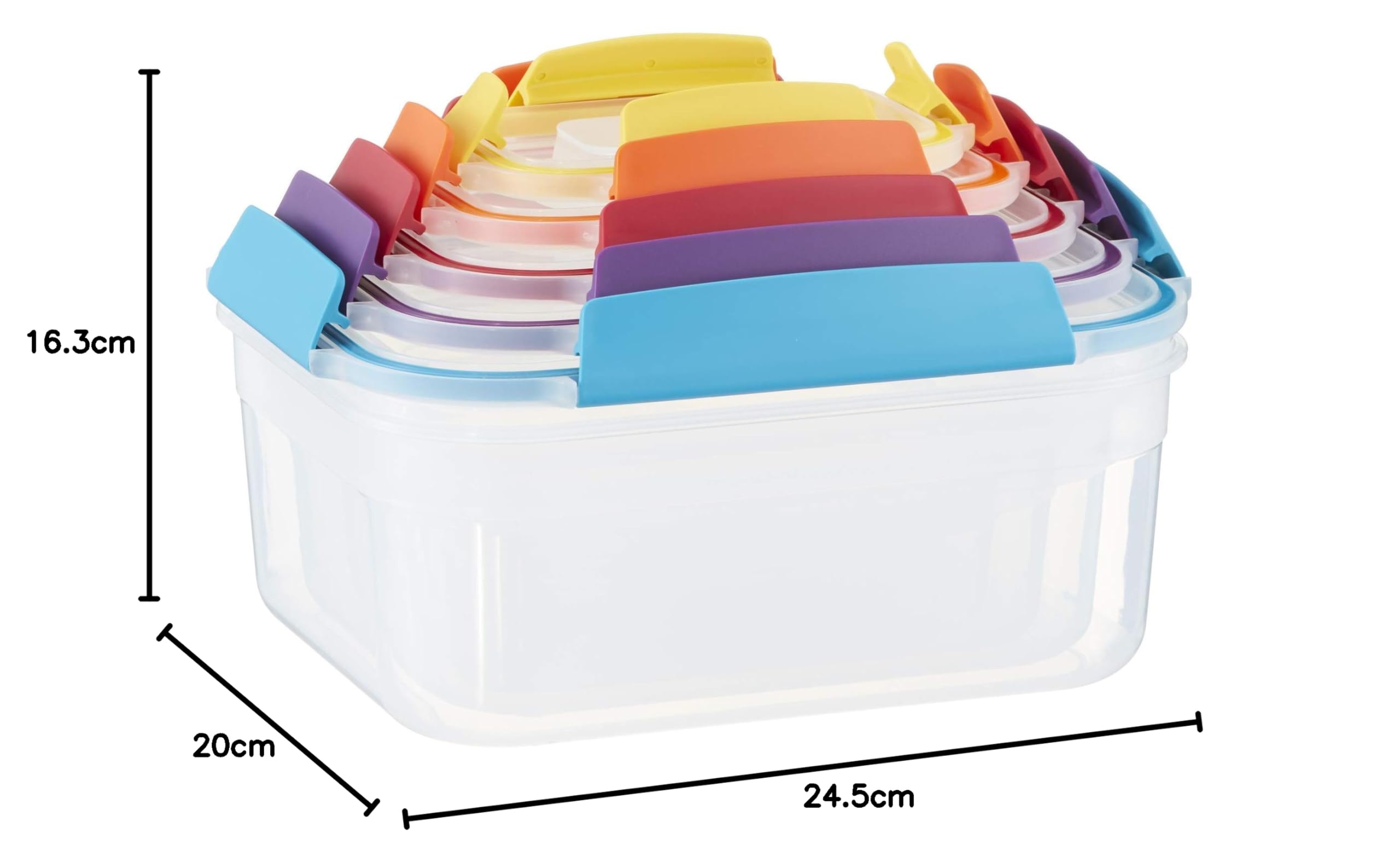 joseph-joseph-nest-lock-ensemble-de-5-bo-tes-alimentaires-empilables-avec-couver image 7