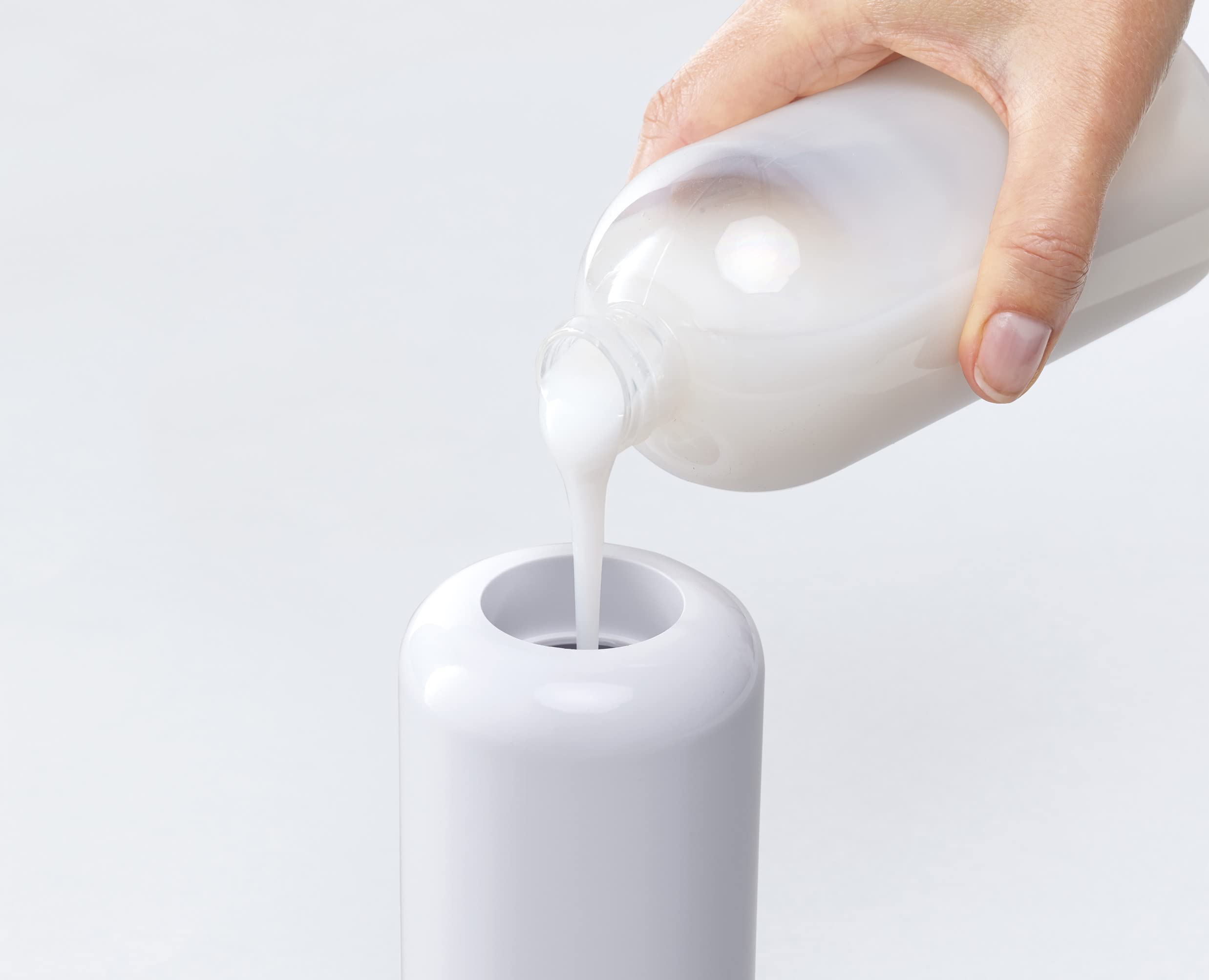 distributeur-de-savon-joseph-joseph-duo-300ml-rechargeable-blanc image 6