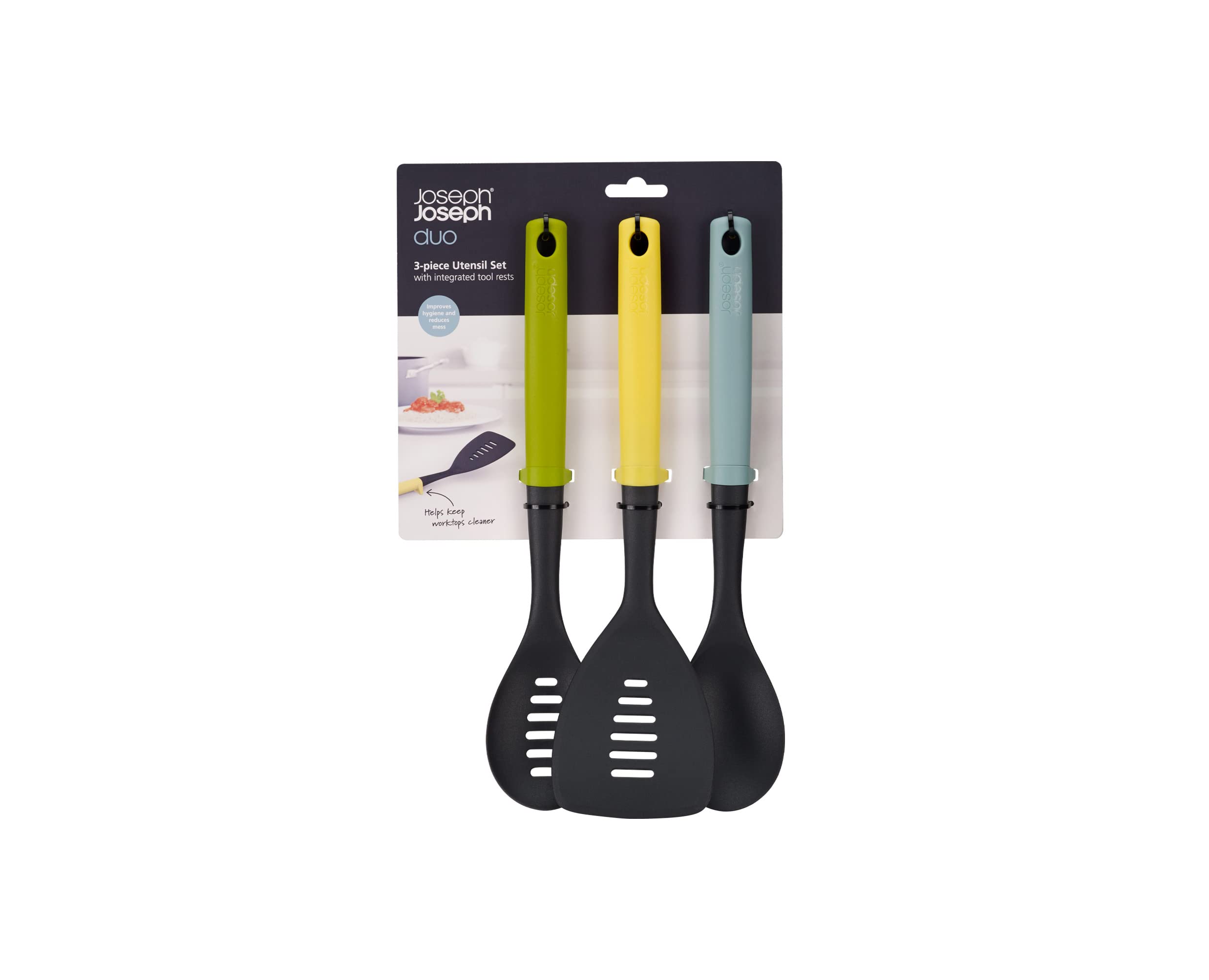 ensemble-d-ustensiles-de-cuisine-joseph-joseph-duo-3-pi-ces-avec-repose-ustensil image 2
