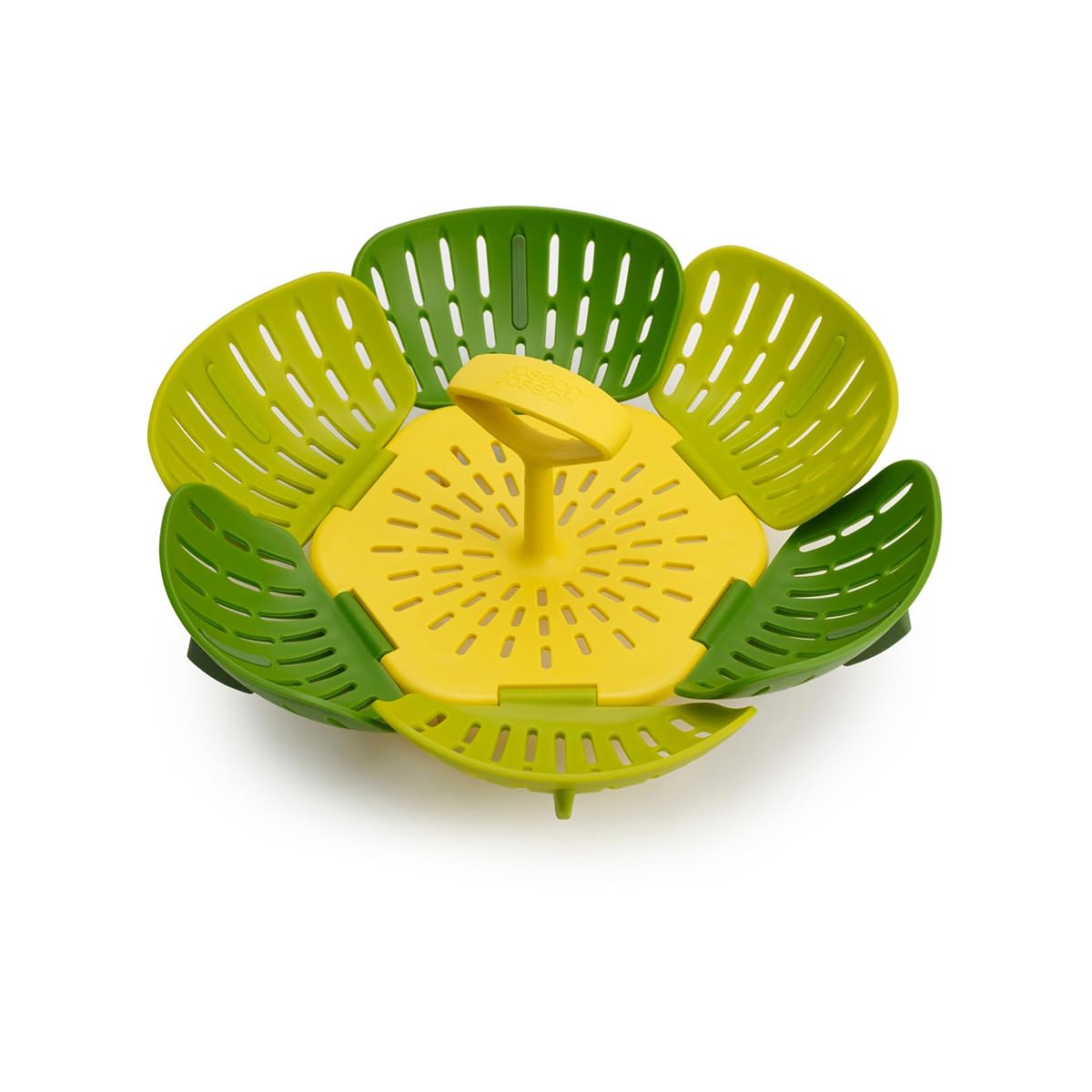 joseph-joseph-bloom-panier-vapeur-pliable-en-acier-inoxydable-avec-pieds-et-aile image 2