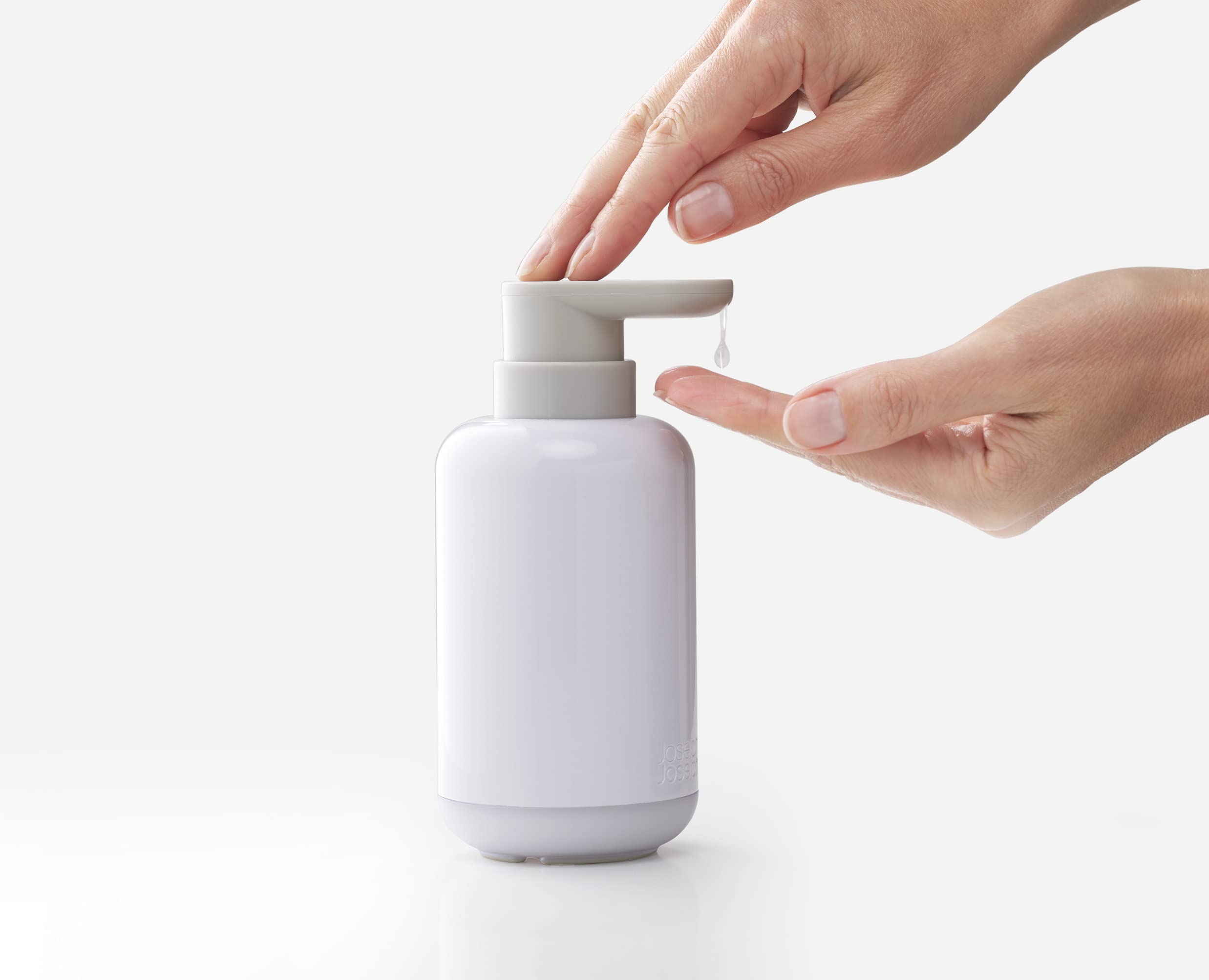 distributeur-de-savon-joseph-joseph-duo-300ml-rechargeable-blanc image 4
