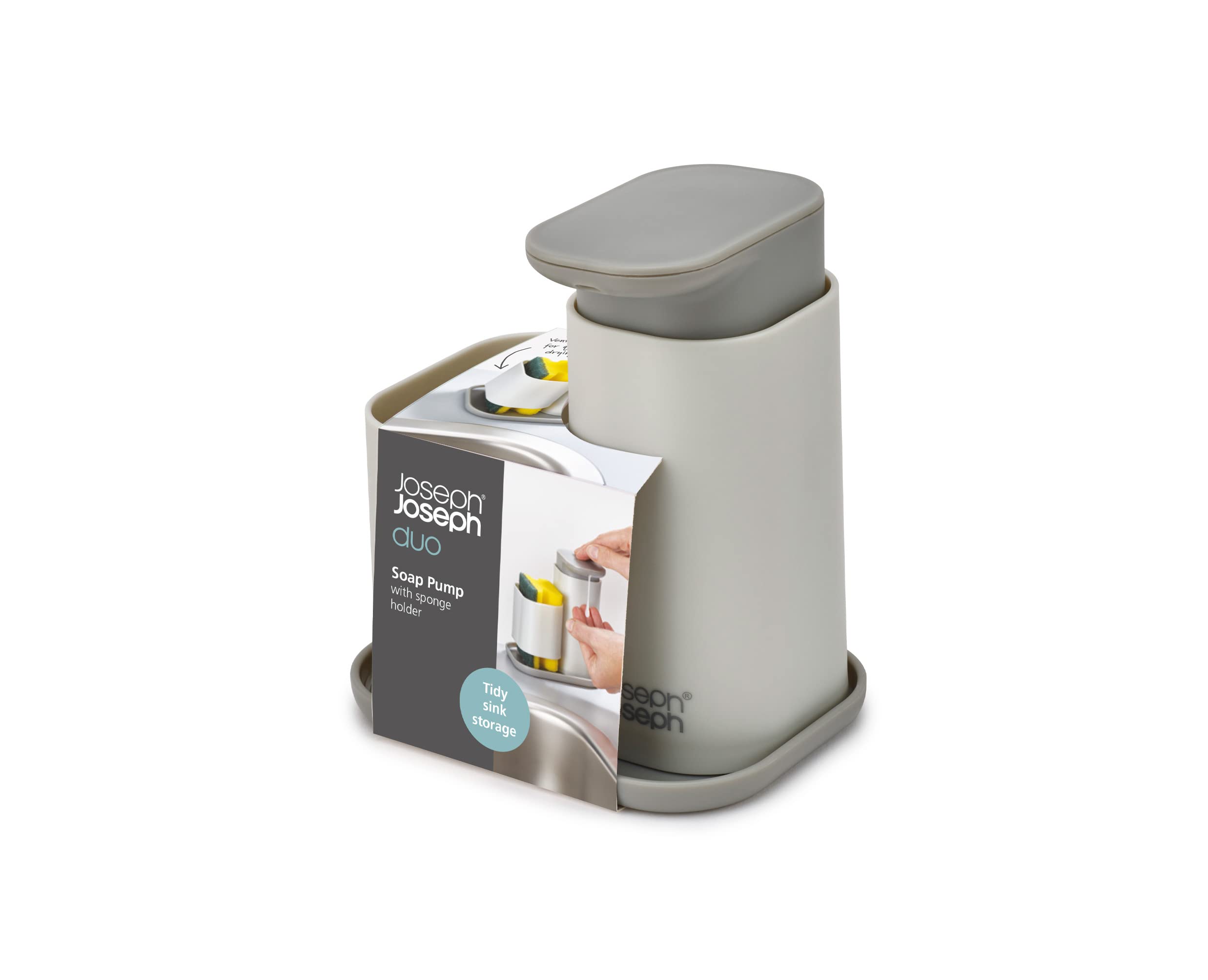joseph-joseph-duo-distributeur-de-savon-avec-support-d-ponge-pour-vier-de-cuisin image 5