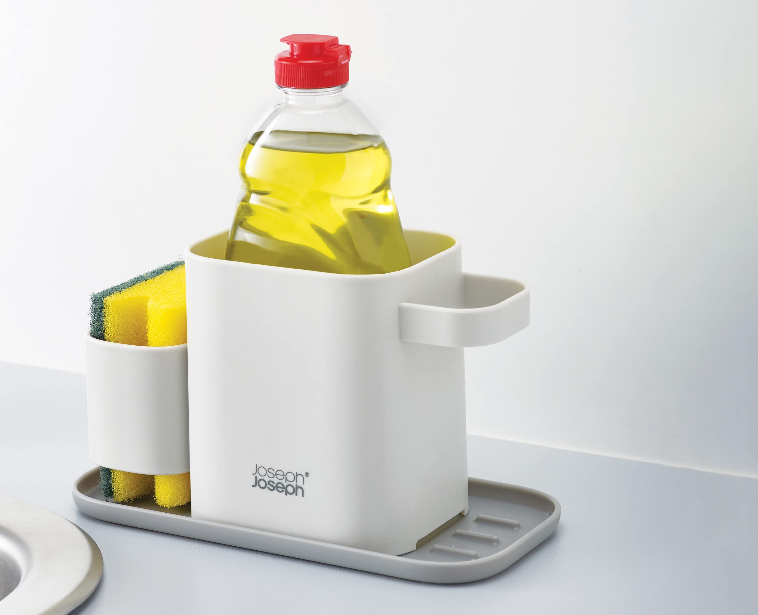 joseph-joseph-duo-sink-tidy-organisateur-d-vier-3-en-1-avec-porte-ponge-gris image 3