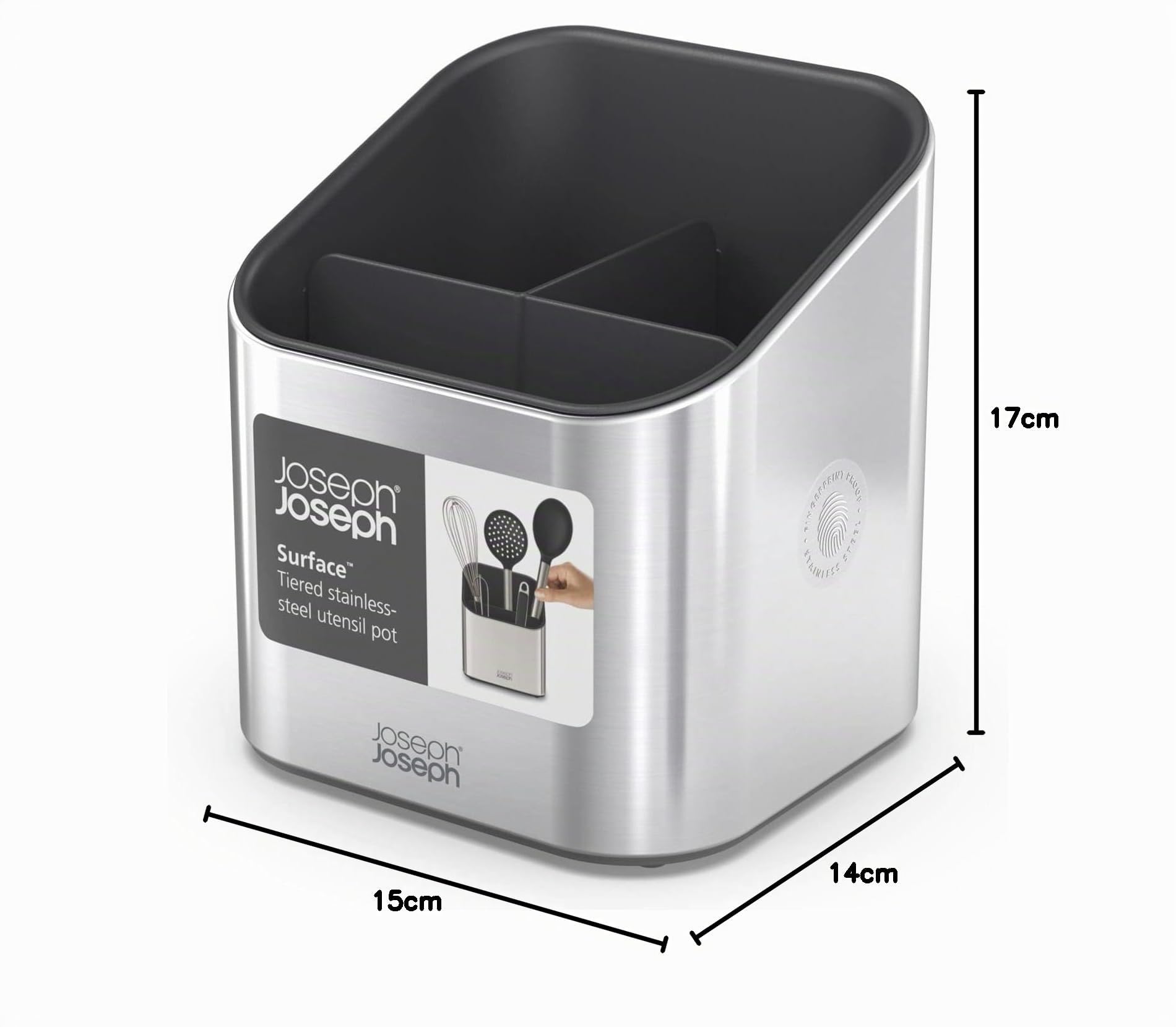 joseph-joseph-surface-porte-ustensiles-et-gadgets-en-acier-inoxydable-grande-cap image 7