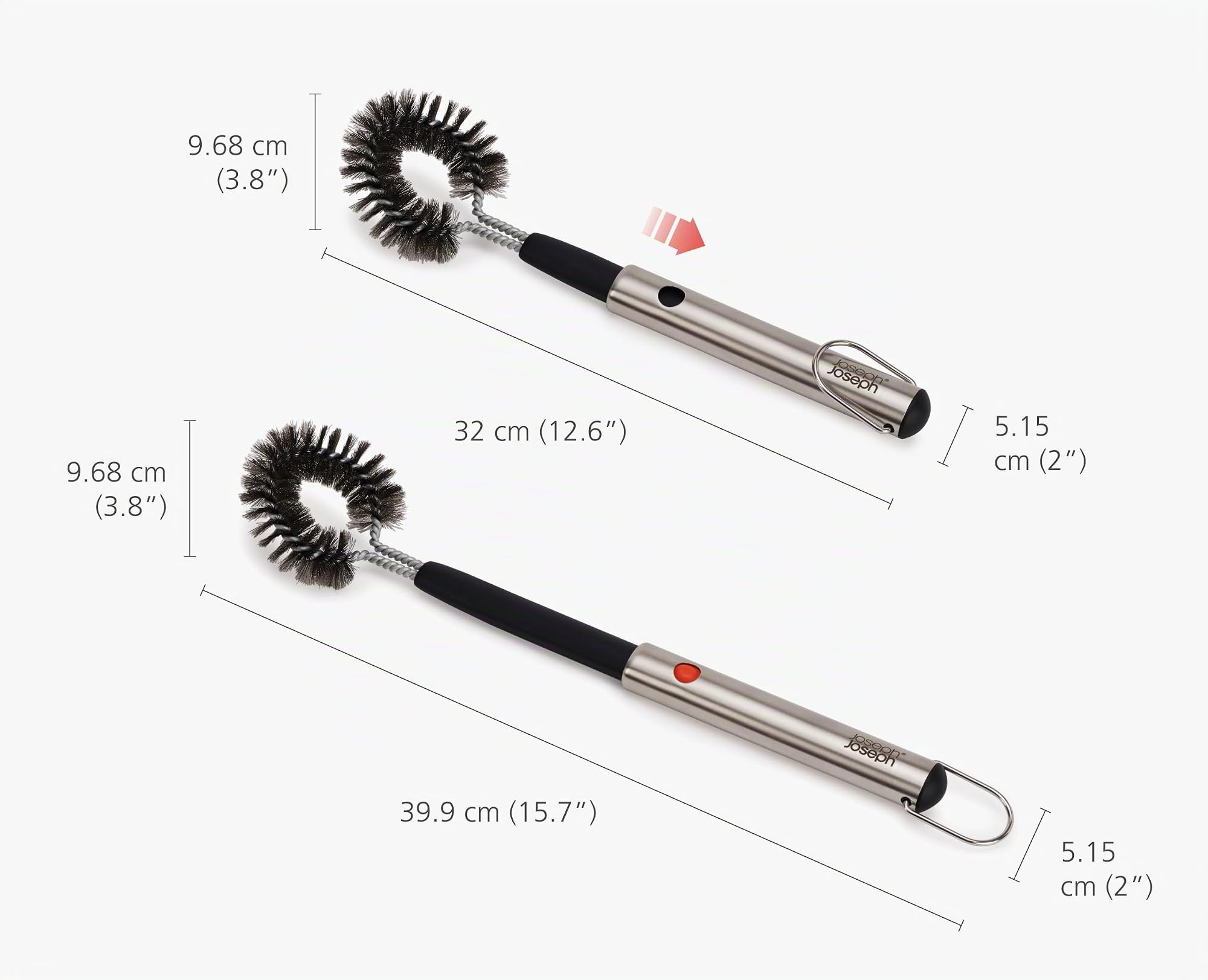 joseph-joseph-grillout-brosse-bbq-robuste-t-te-r-tractable-avec-poils-m-tallique image 5