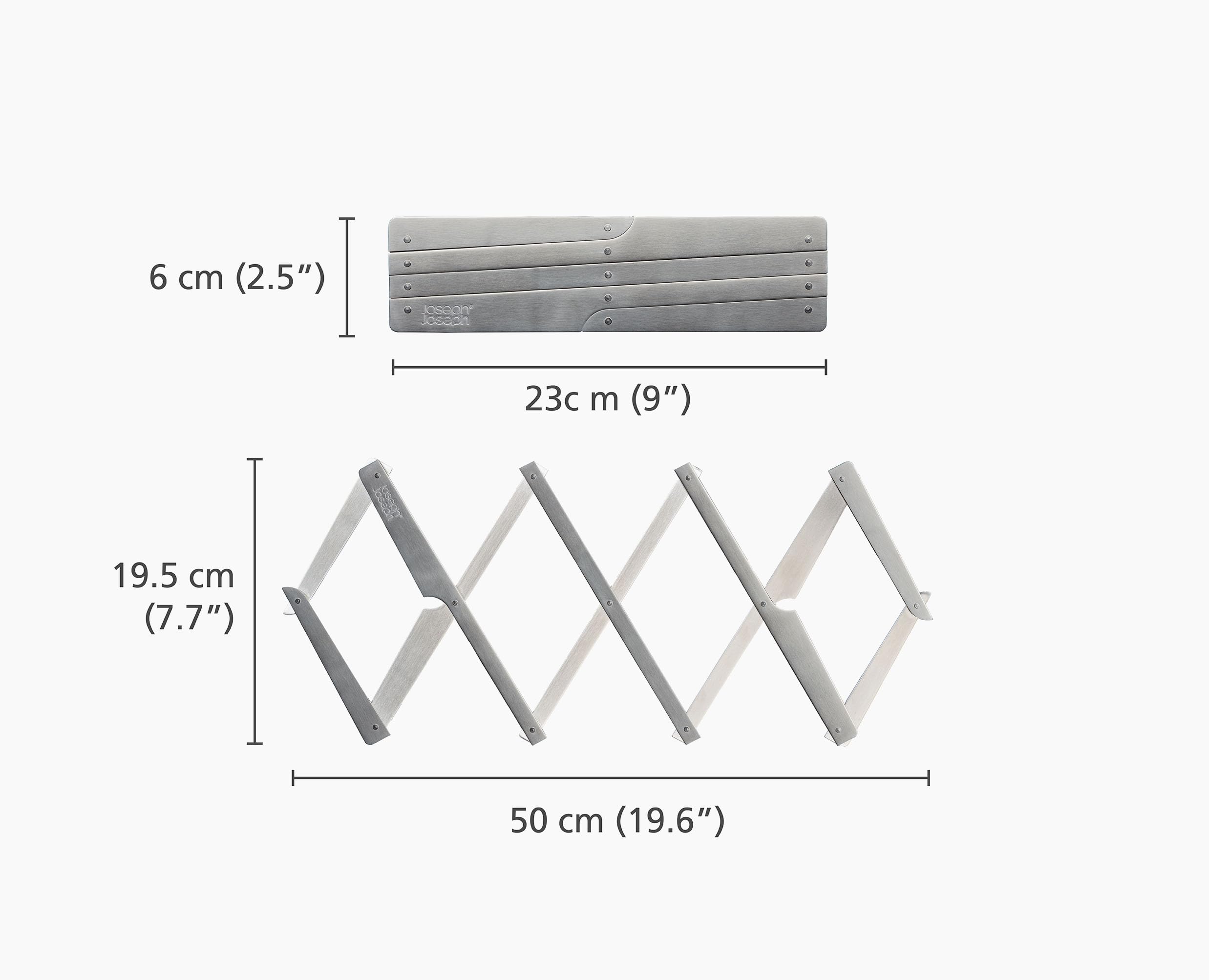 joseph-joseph-space-dessous-de-plat-extensible-et-pliable-en-acier-inoxydable-r- image 3