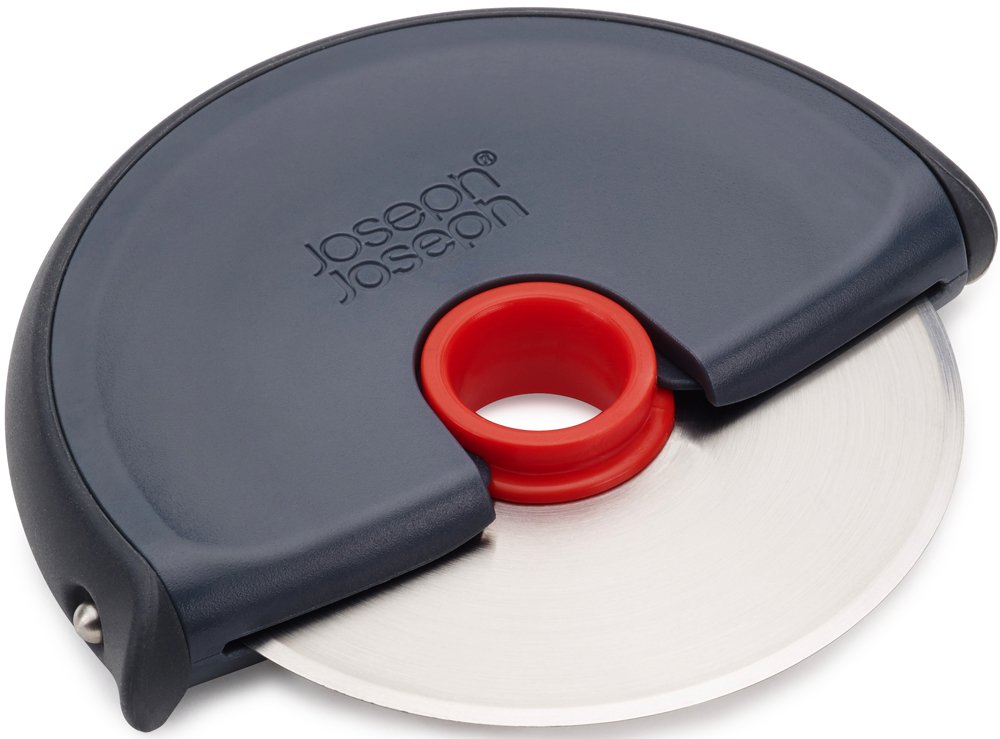 joseph-joseph-disc-coupe-pizza-lame-en-acier-inoxydable-manche-antid-rapant-gris image 2