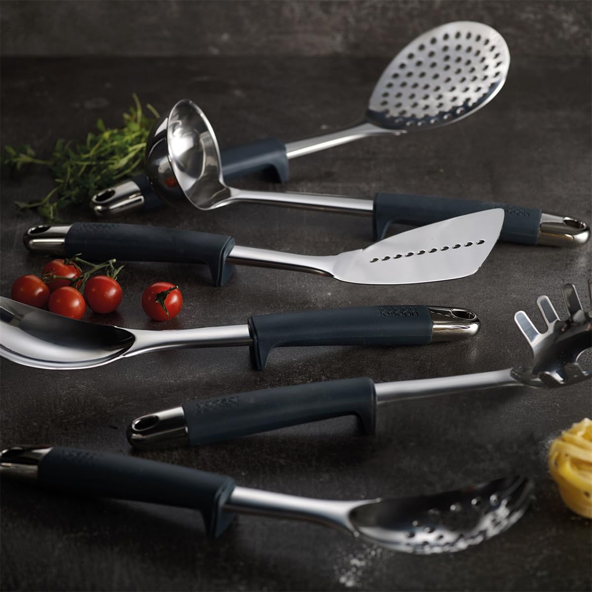 joseph-joseph-elevate-lot-de-6-ustensiles-de-cuisine-avec-porte-ustensiles-rotat image 3