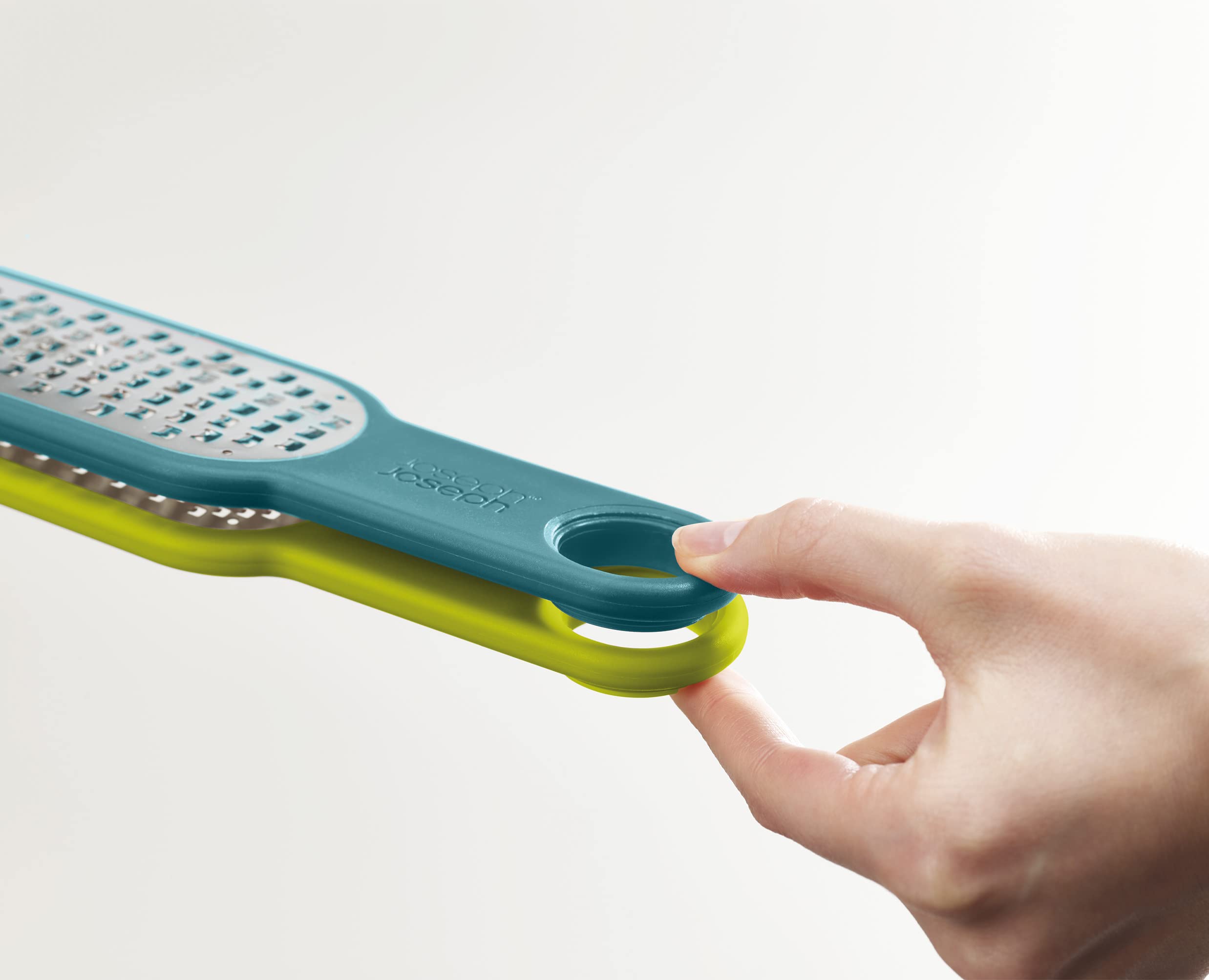 joseph-joseph-duo-set-de-2-r-pes-de-cuisine-lame-inox-grossi-re-et-fine-opale-ve image 5