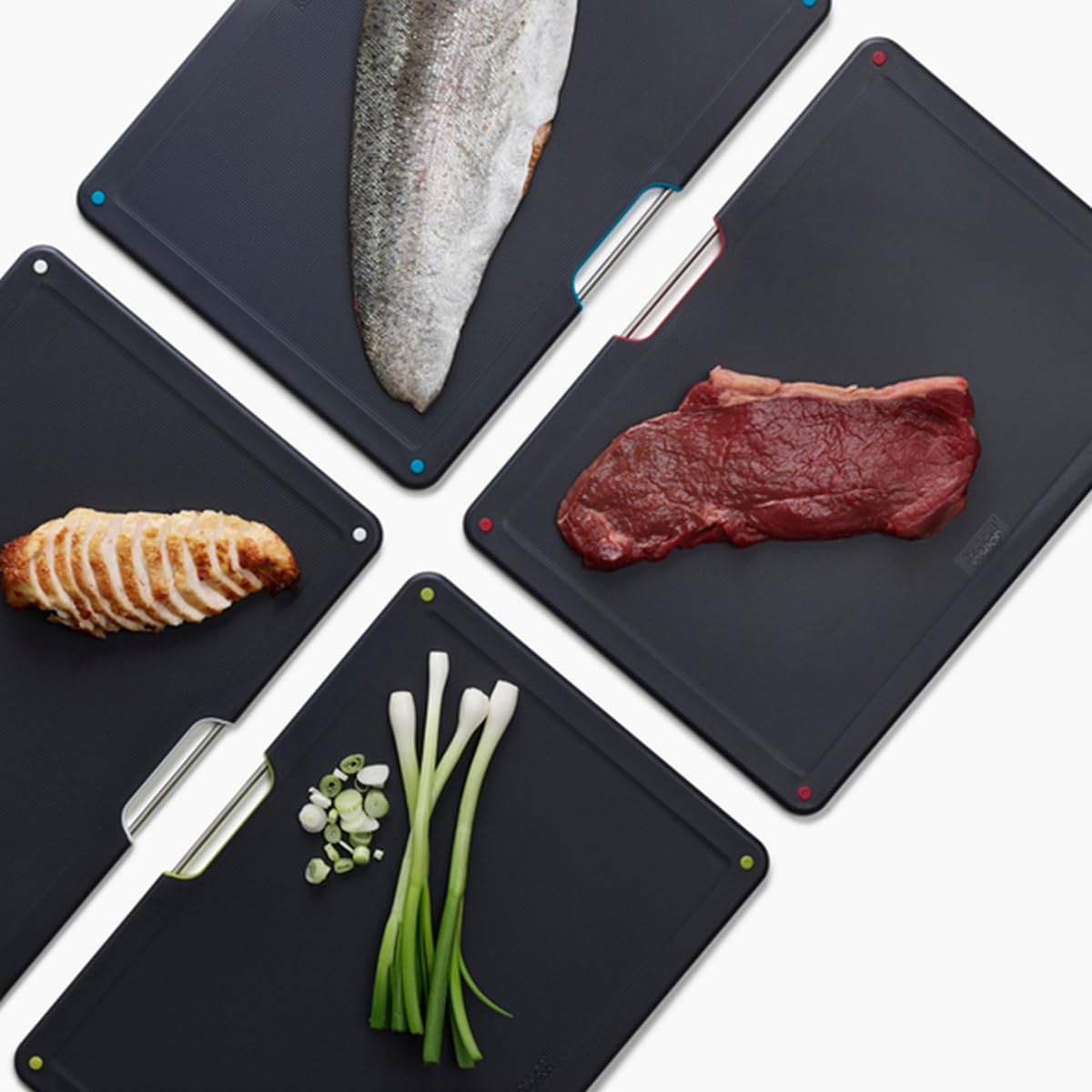 joseph-joseph-folio-ensemble-de-4-planches-d-couper-avec-support-en-acier-inoxyd image 2