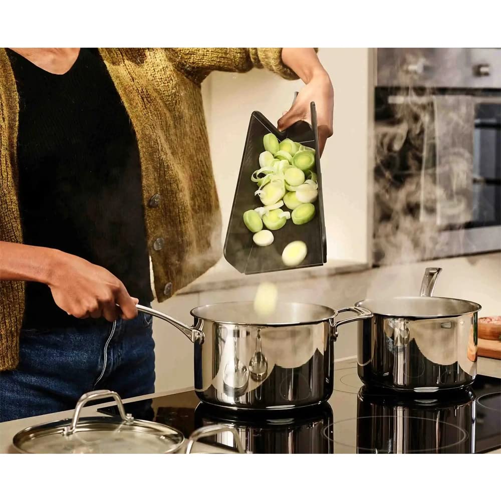 joseph-joseph-chop2pot-plus-planche-d-couper-pliante-grande-noir image 2