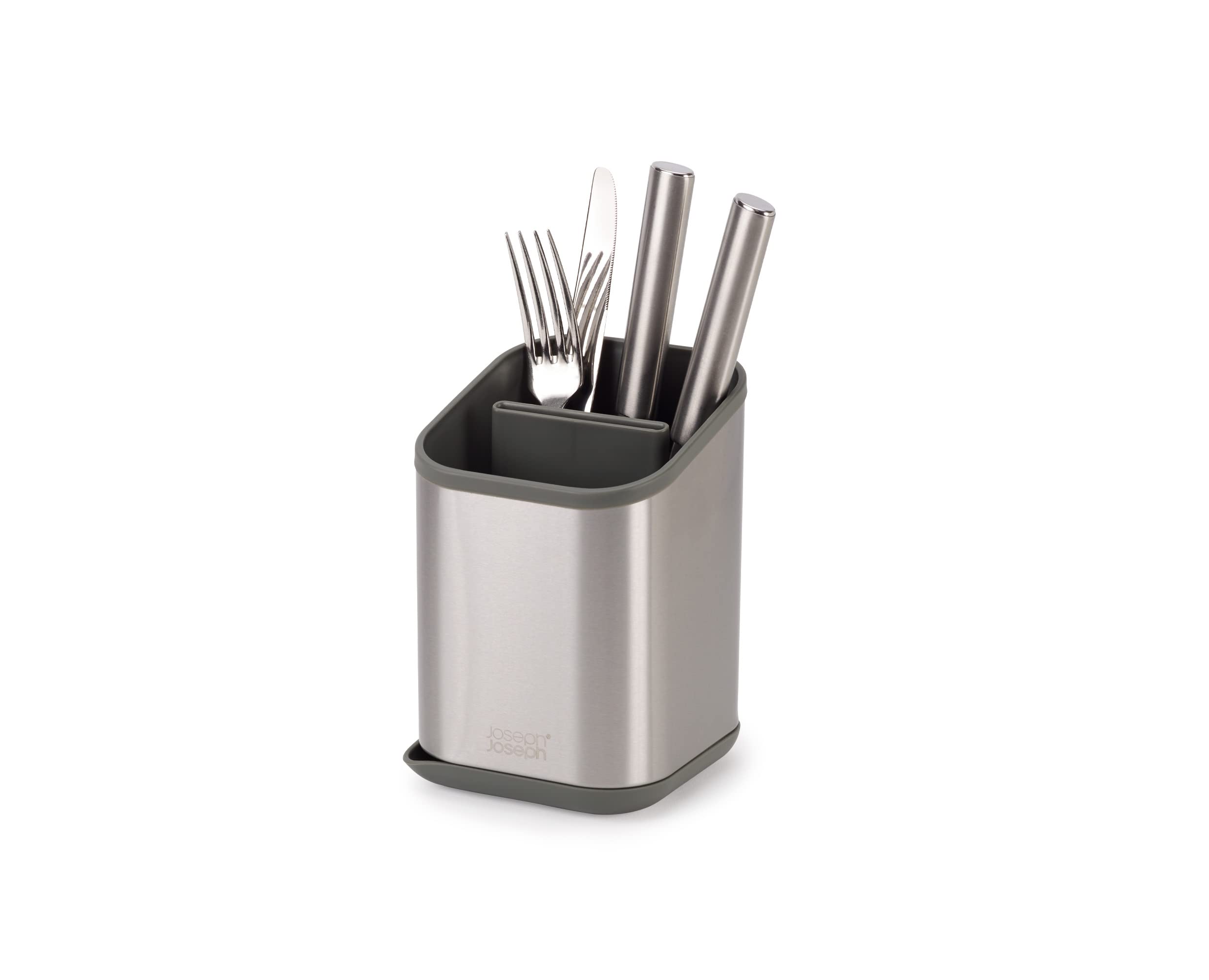 joseph-joseph-duo-gouttoir-couverts-avec-fente-pour-couteaux-gris image 7