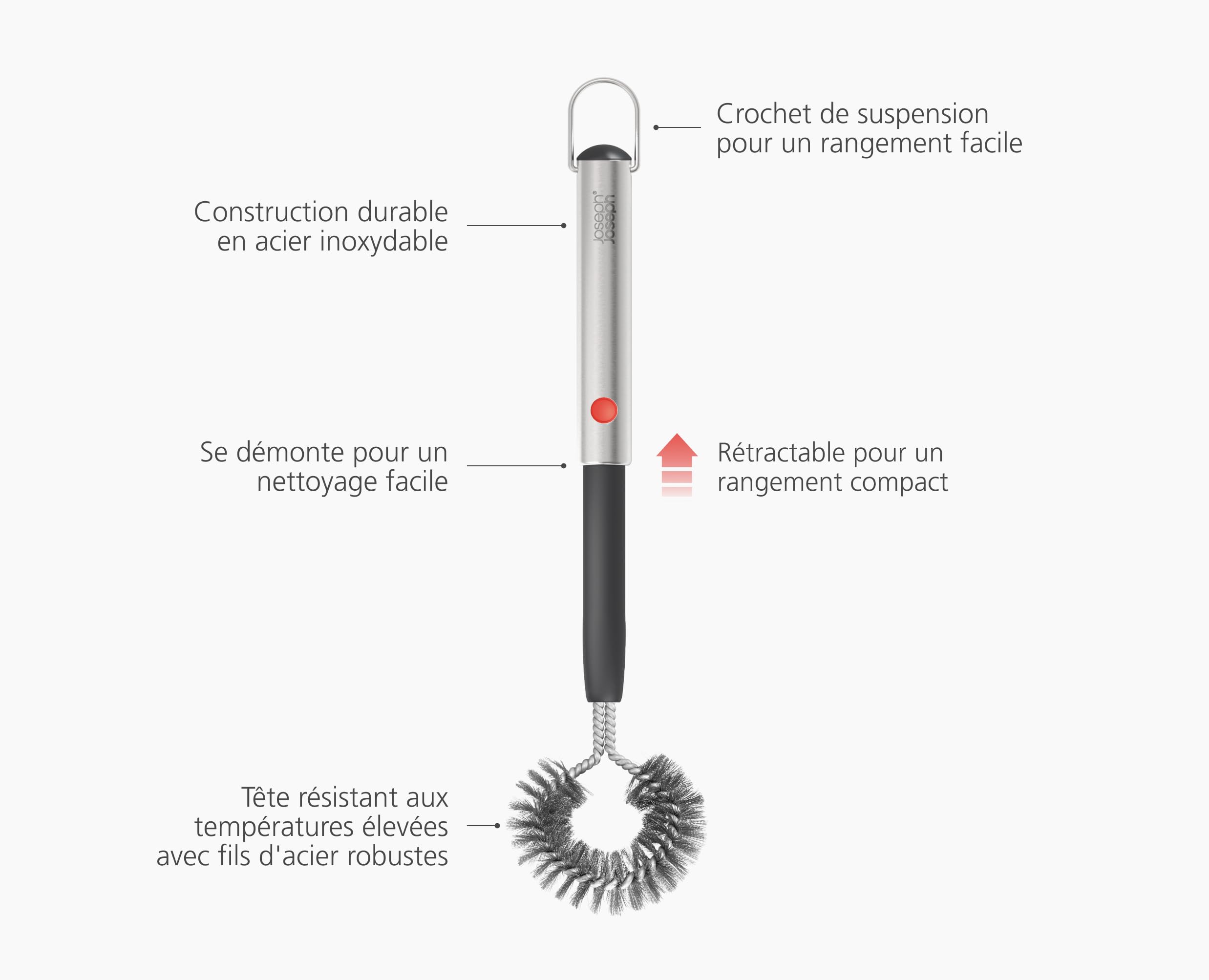joseph-joseph-grillout-brosse-bbq-robuste-t-te-r-tractable-avec-poils-m-tallique image 4