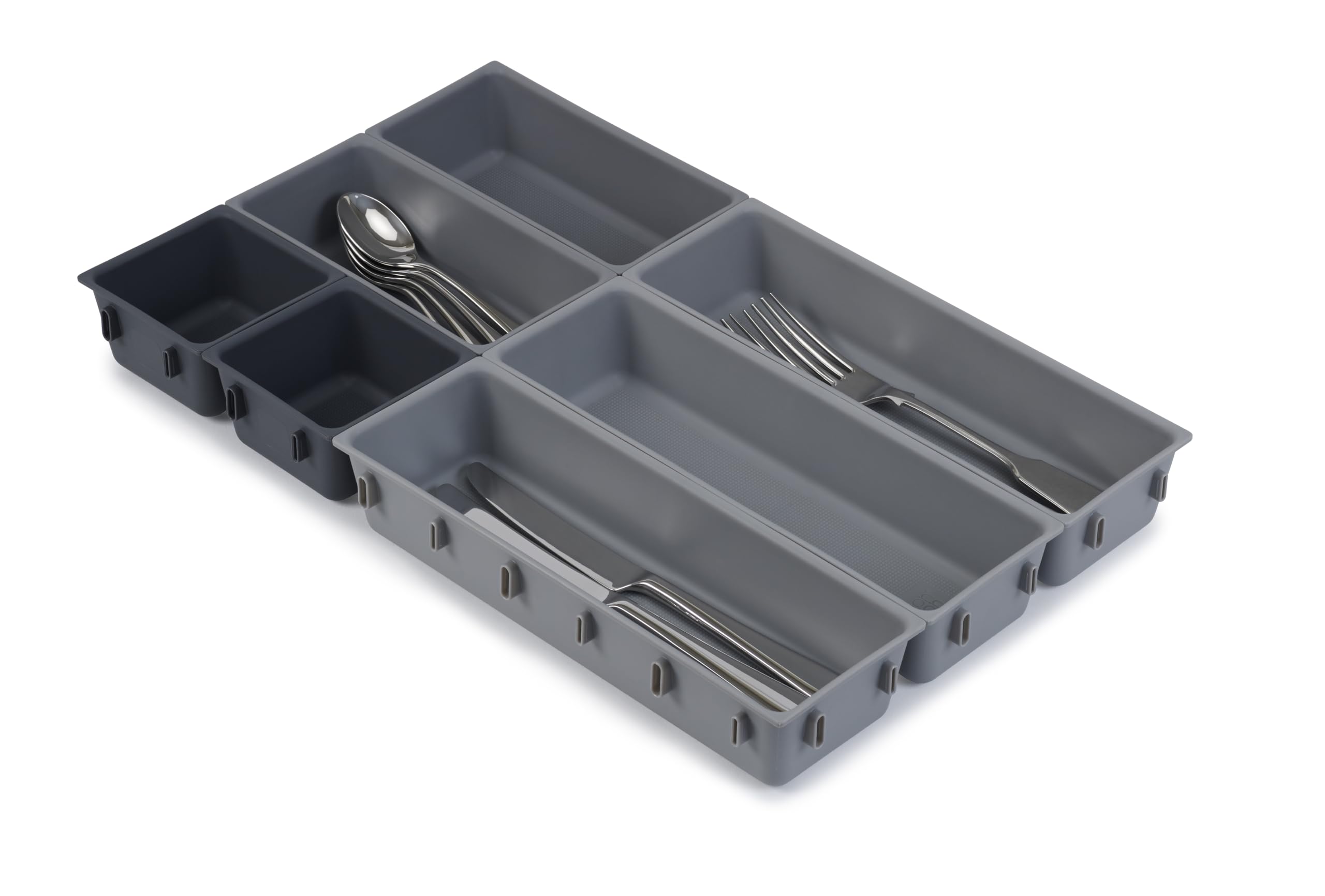joseph-joseph-blox-ensemble-de-7-compartiments-de-rangement-modulaires-gris image 1