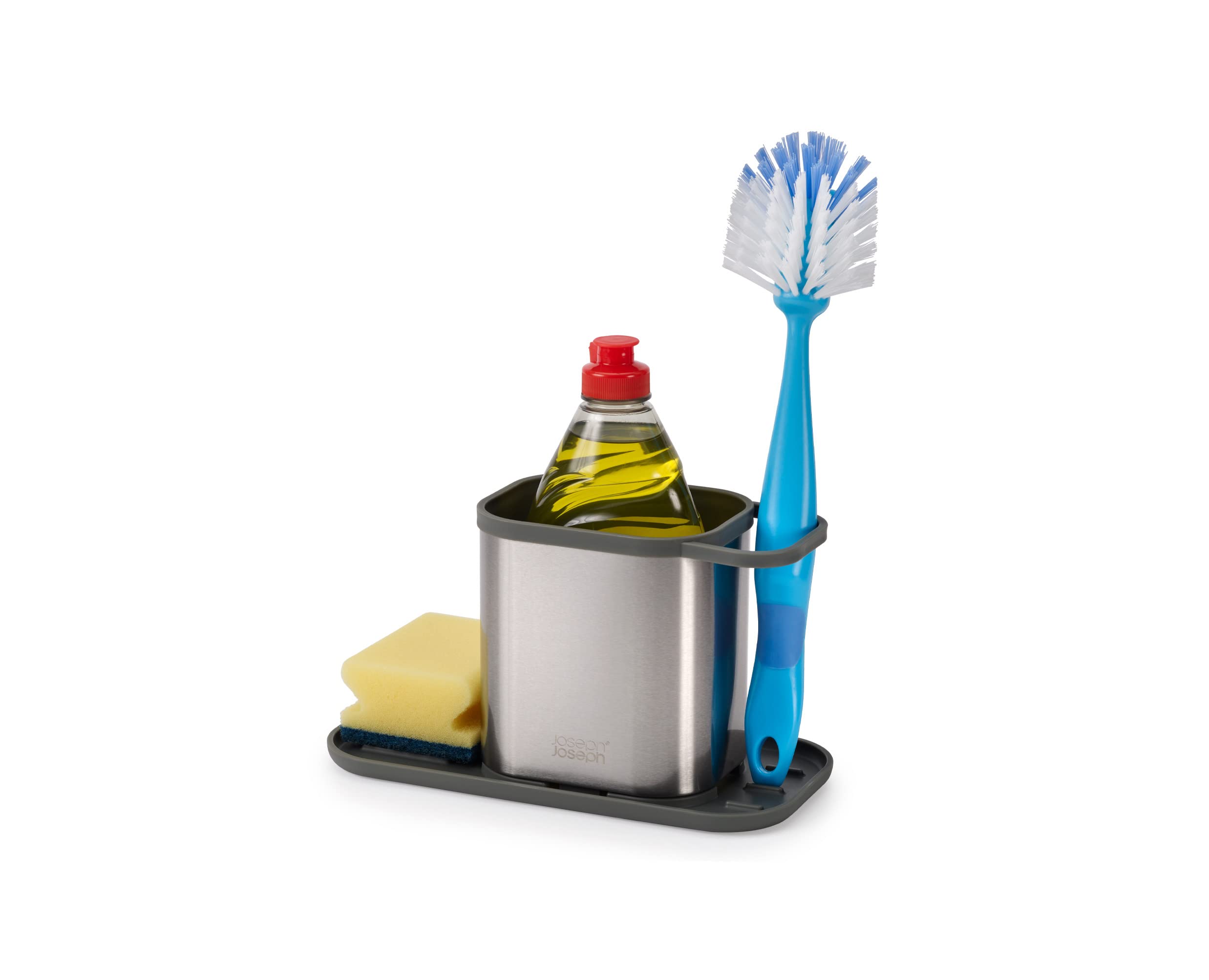 joseph-joseph-duo-sink-tidy-organisateur-d-vier-3-en-1-avec-porte-ponge-gris image 6