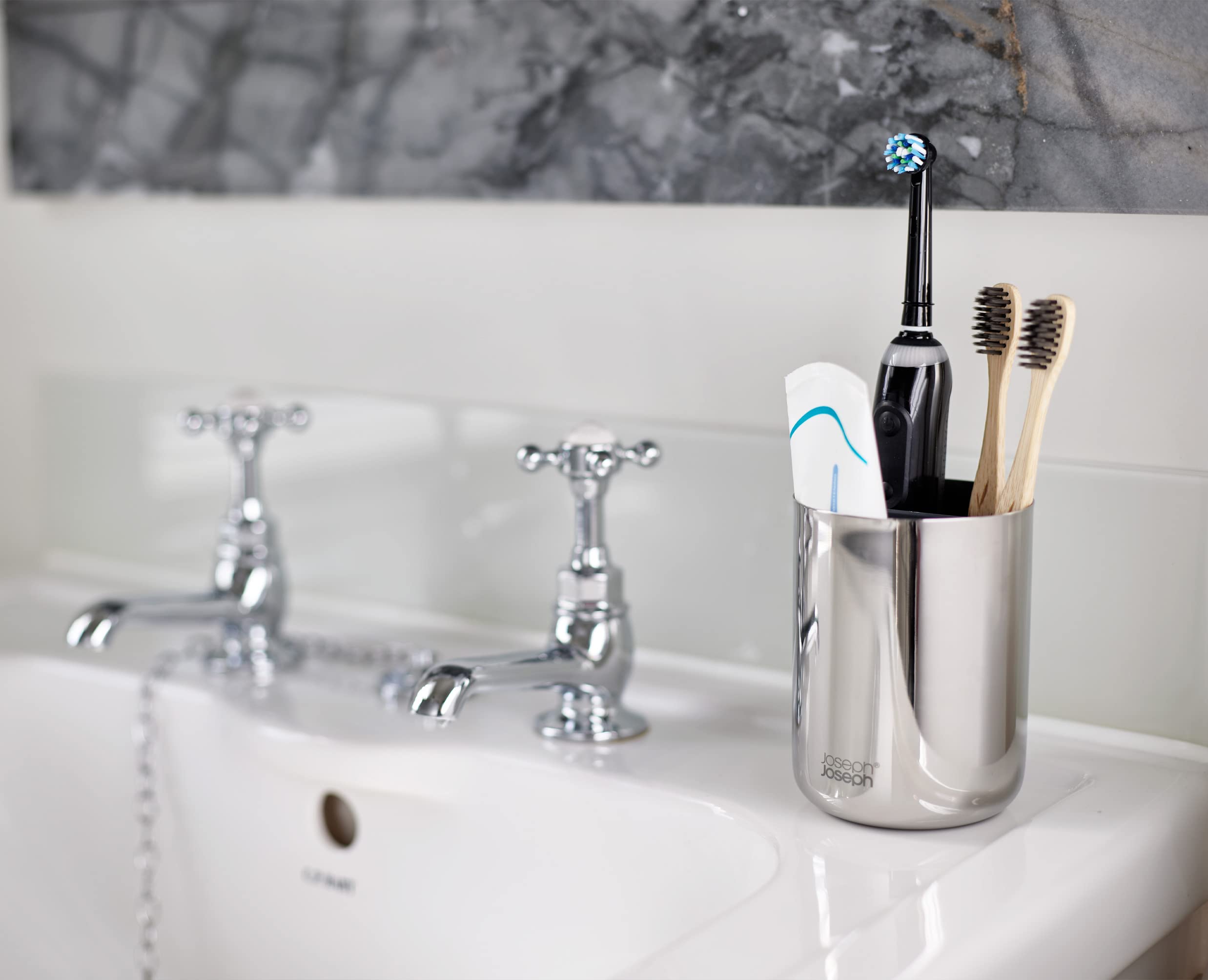 joseph-joseph-easystore-porte-brosse-dents-en-acier-inoxydable-range-tout-pour-s image 5