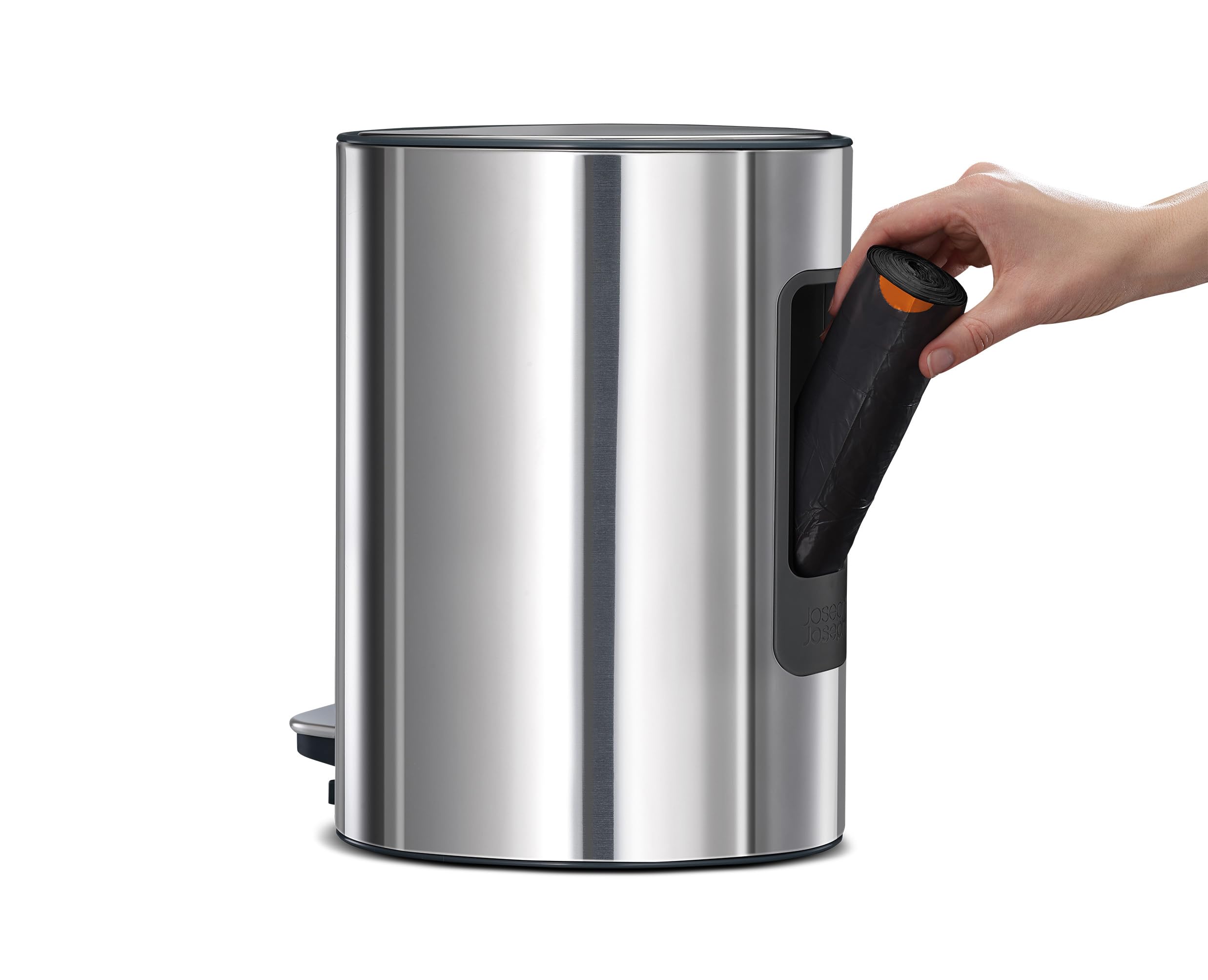 joseph-joseph-easystore-luxe-poubelle-de-cuisine-5l-en-acier-inoxydable-avec-p-d image 2