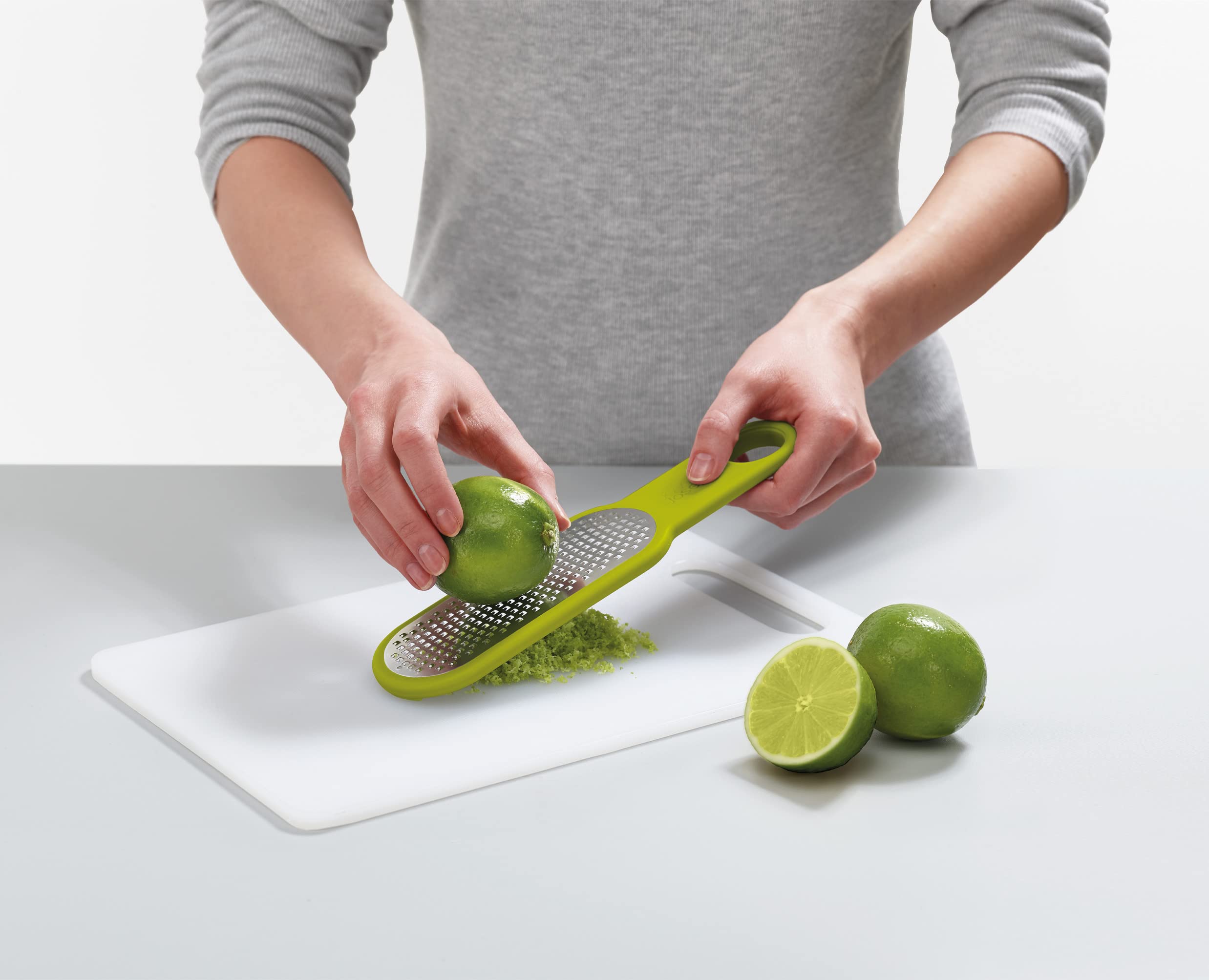 joseph-joseph-duo-set-de-2-r-pes-de-cuisine-lame-inox-grossi-re-et-fine-opale-ve image 4