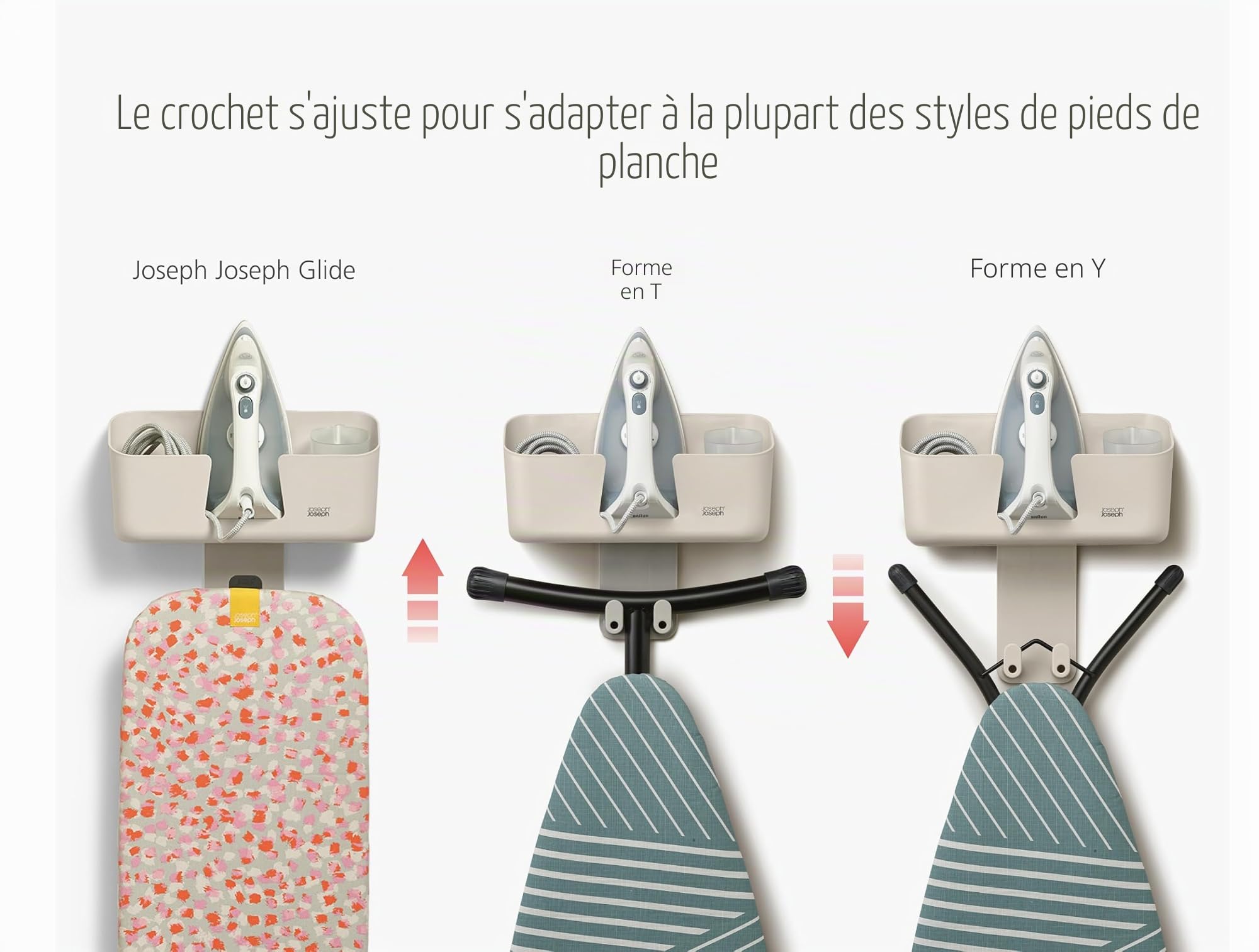 joseph-joseph-ironhub-support-mural-pour-fer-et-planche-repasser-avec-panier-de- image 4