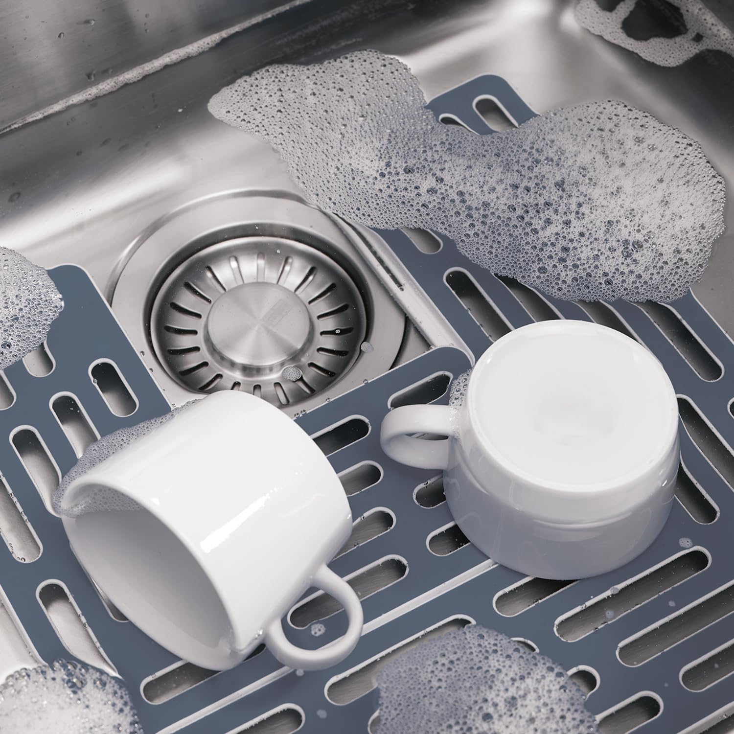 joseph-joseph-sink-saver-tapis-de-protection-d-vier-r-glable-en-2-pi-ces-gris image 2